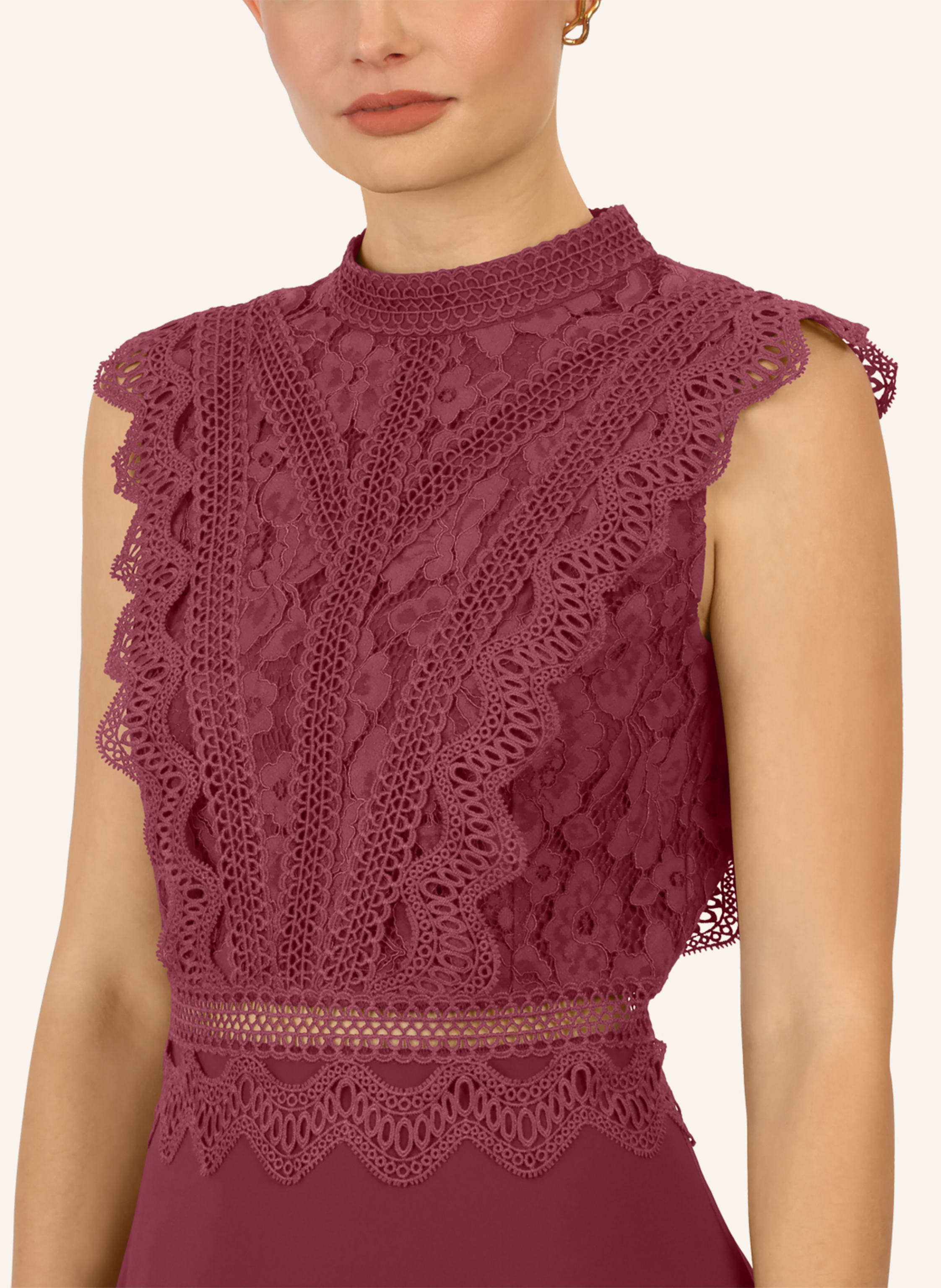 Thumbnail - Apart Abendkleid Mit Lochspitze rot