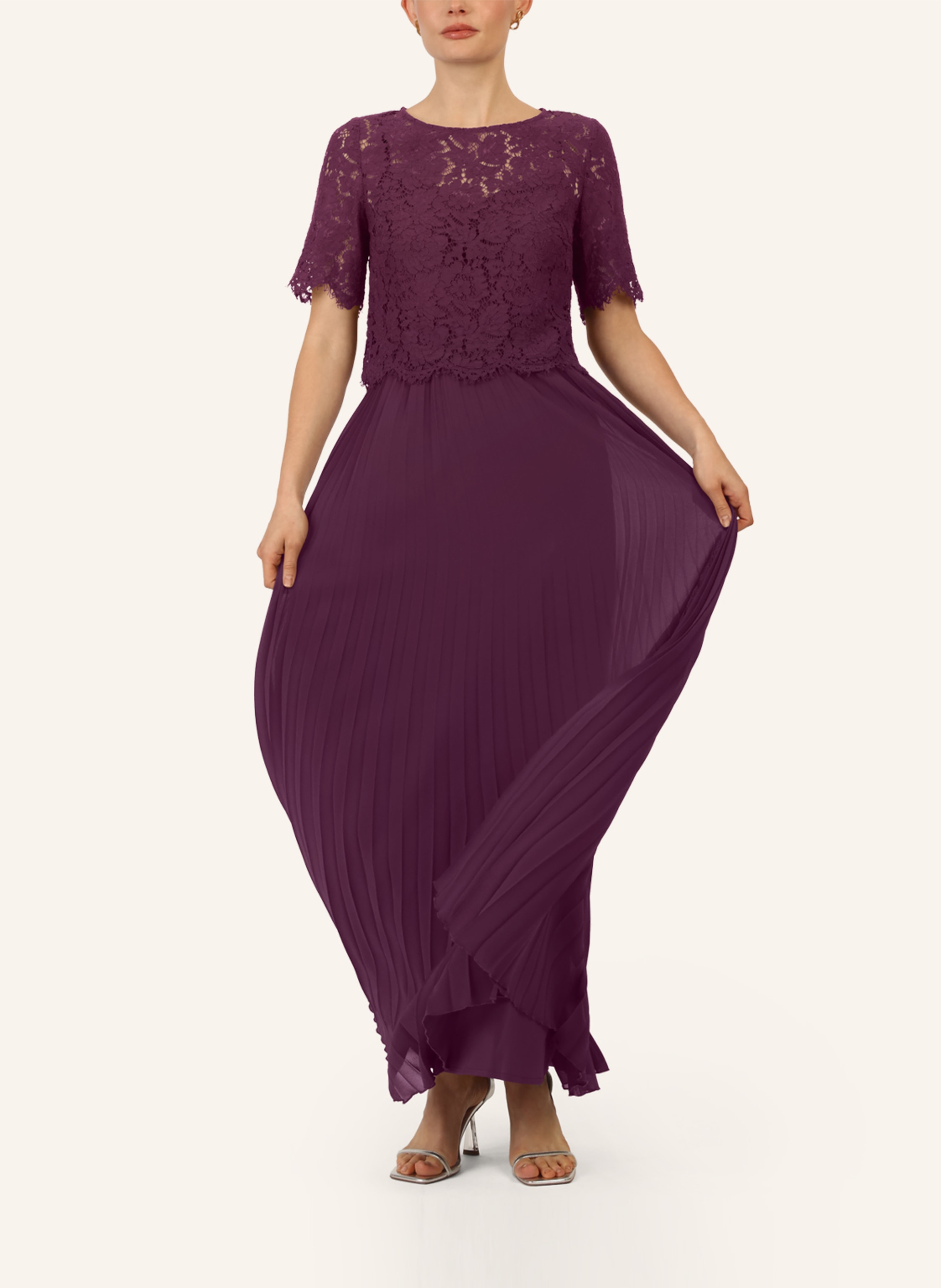 Thumbnail - Apart Abendkleid Mit Spitzenjacke lila