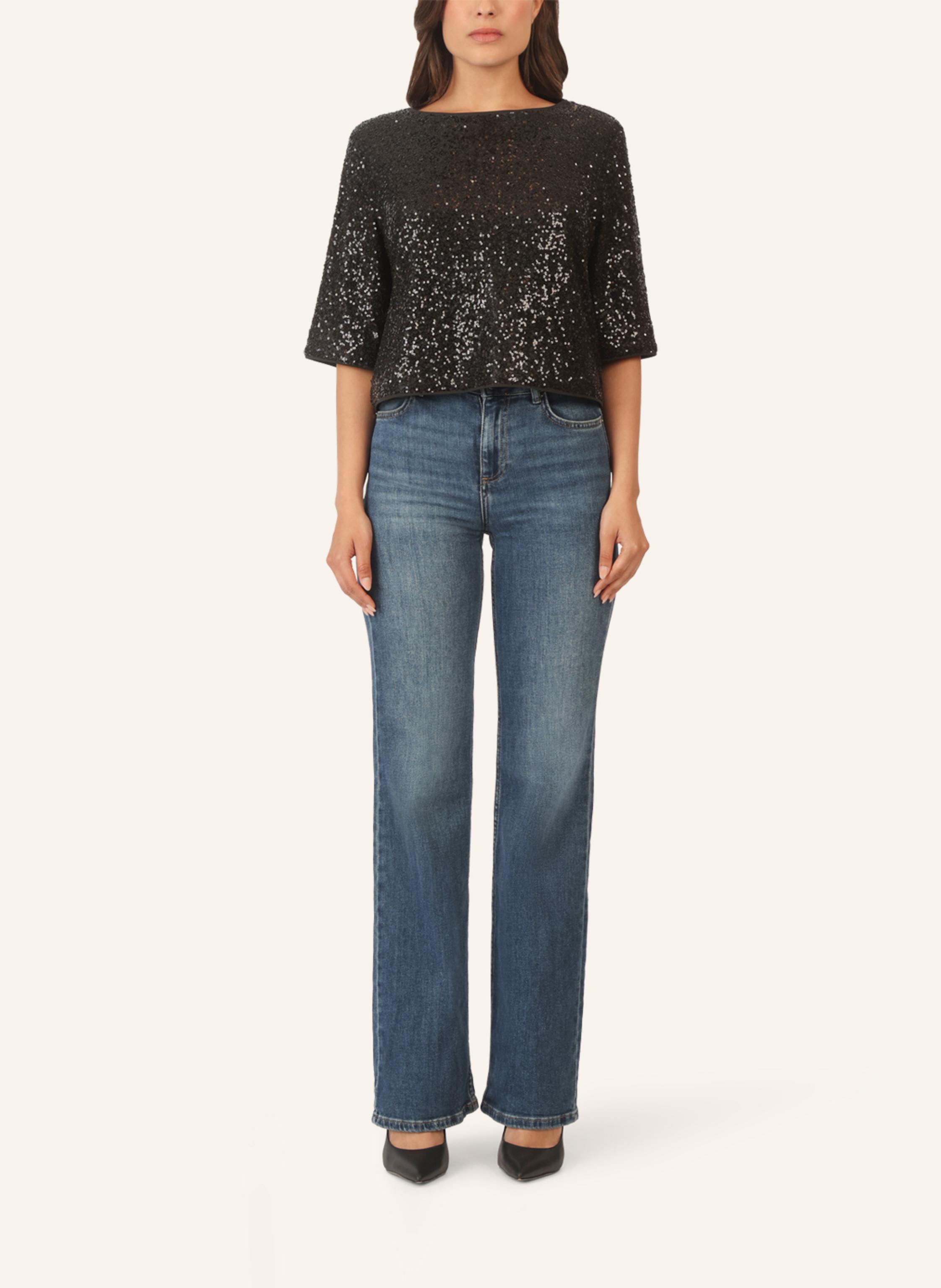 Thumbnail - Apart Paillettenshirt schwarz