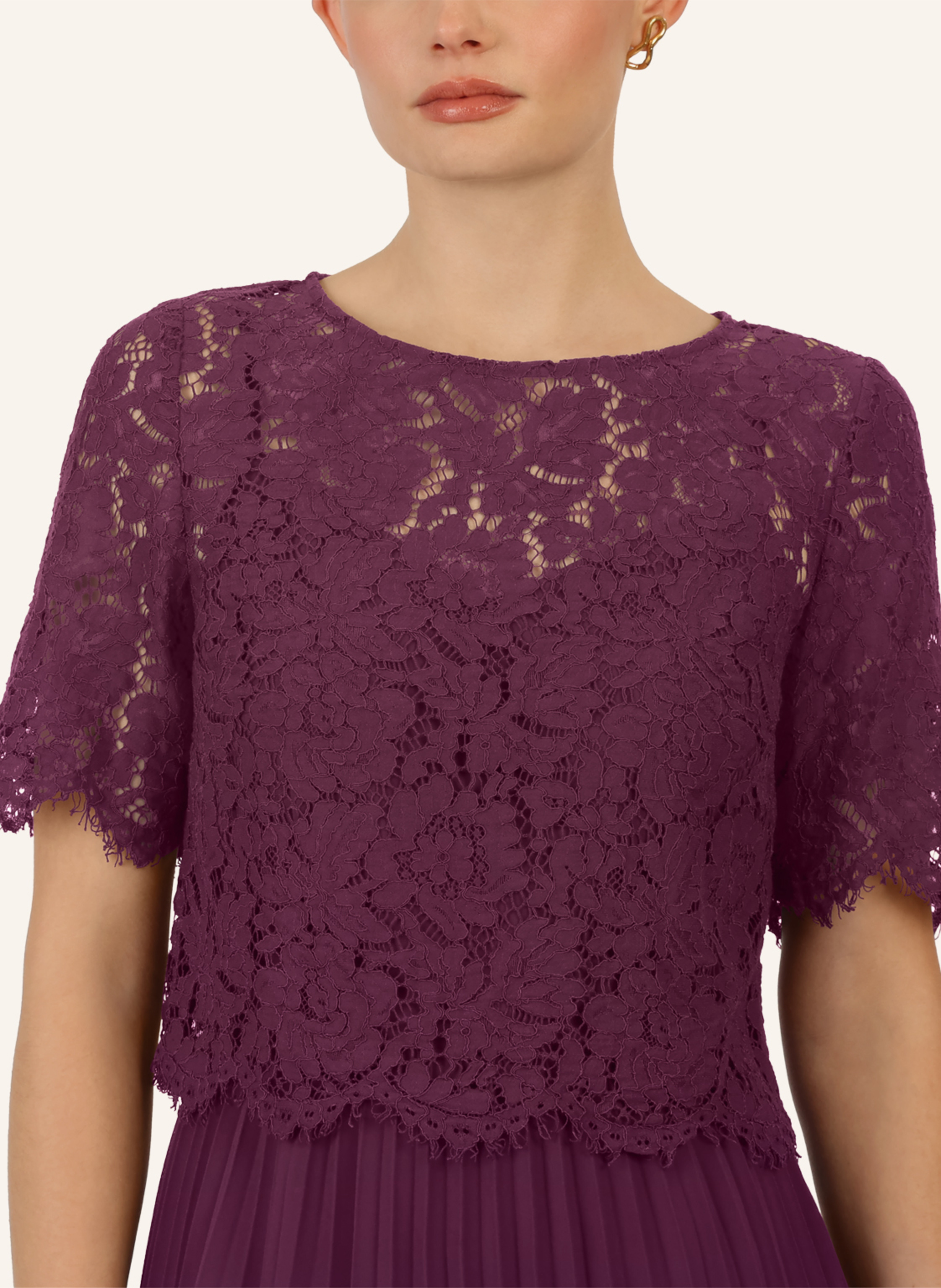 Thumbnail - Apart Abendkleid Mit Spitzenjacke lila