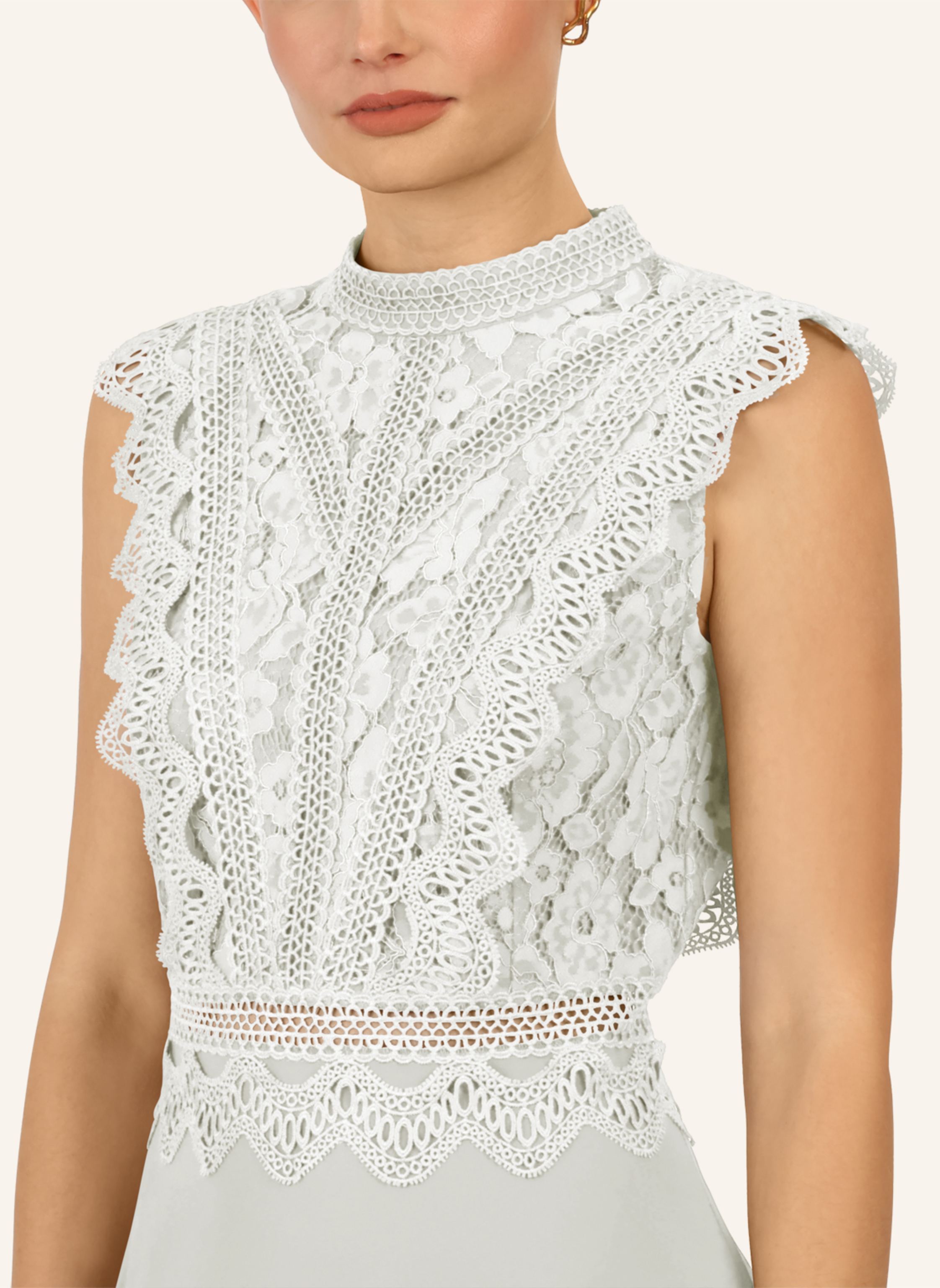 Thumbnail - Apart Abendkleid Mit Lochspitze weiss