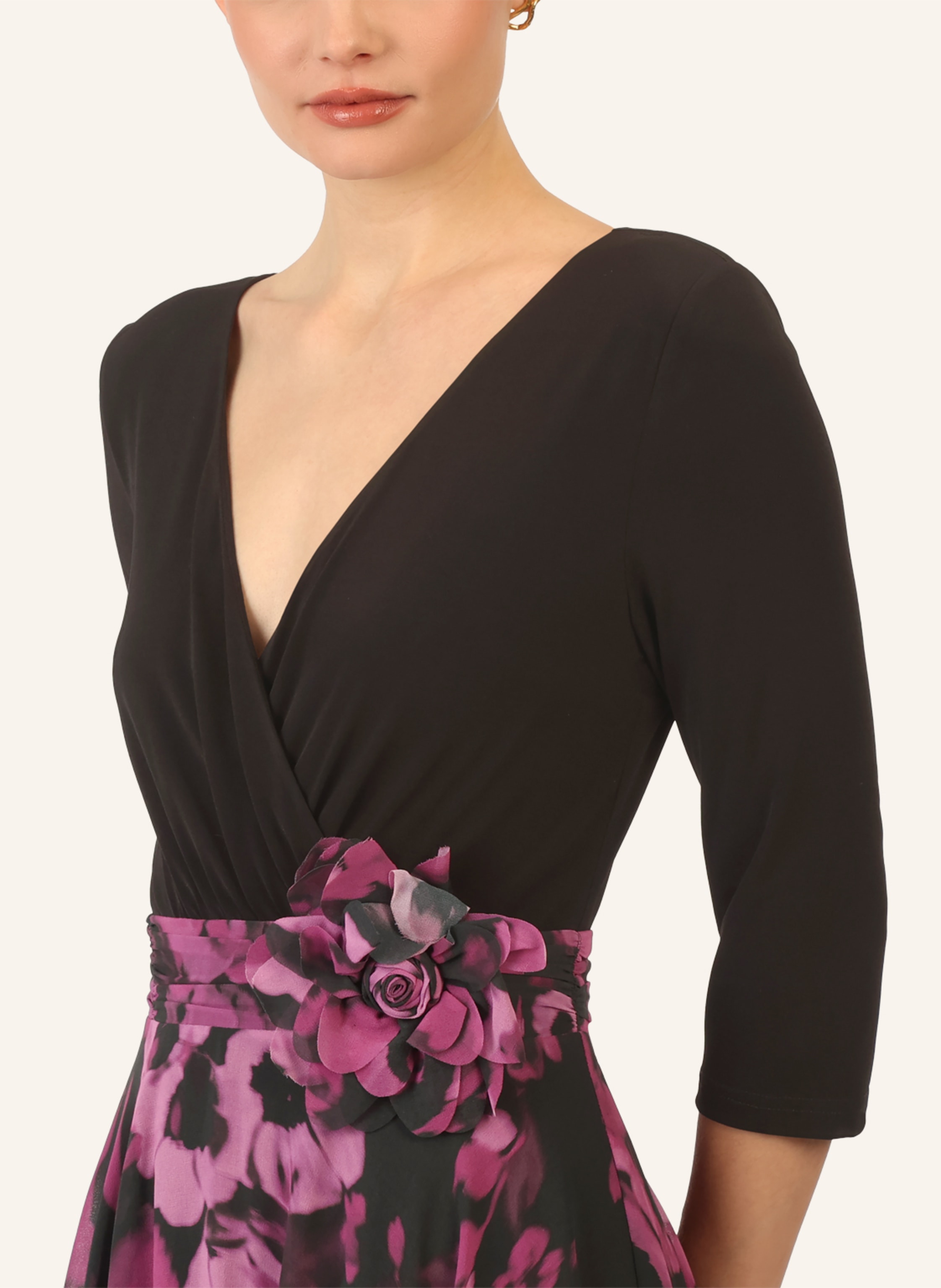 Thumbnail - Apart Chiffonkleid schwarz