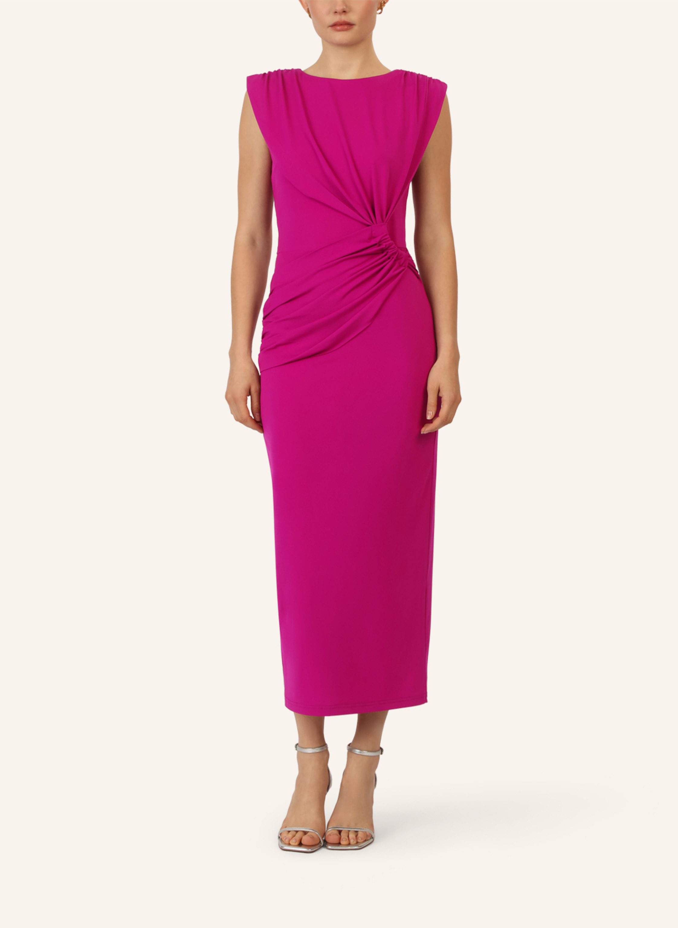 Thumbnail - Apart Midi Jerseykleid lila