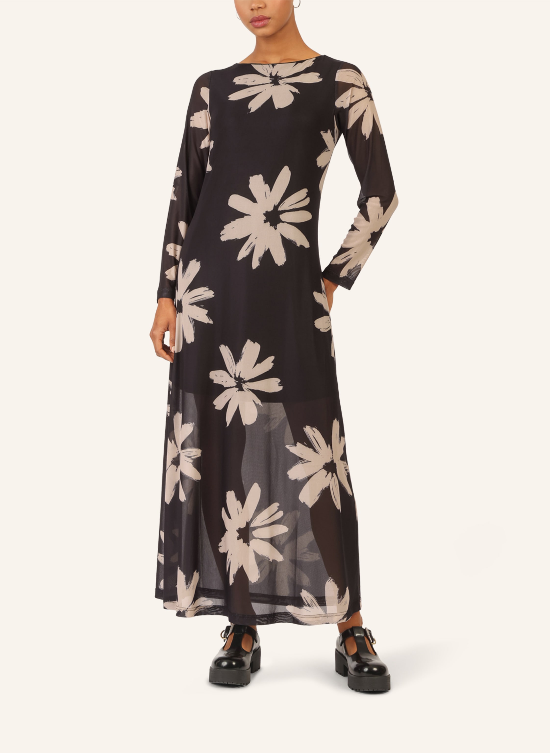 Thumbnail - Apart Maxi Meshkleid schwarz