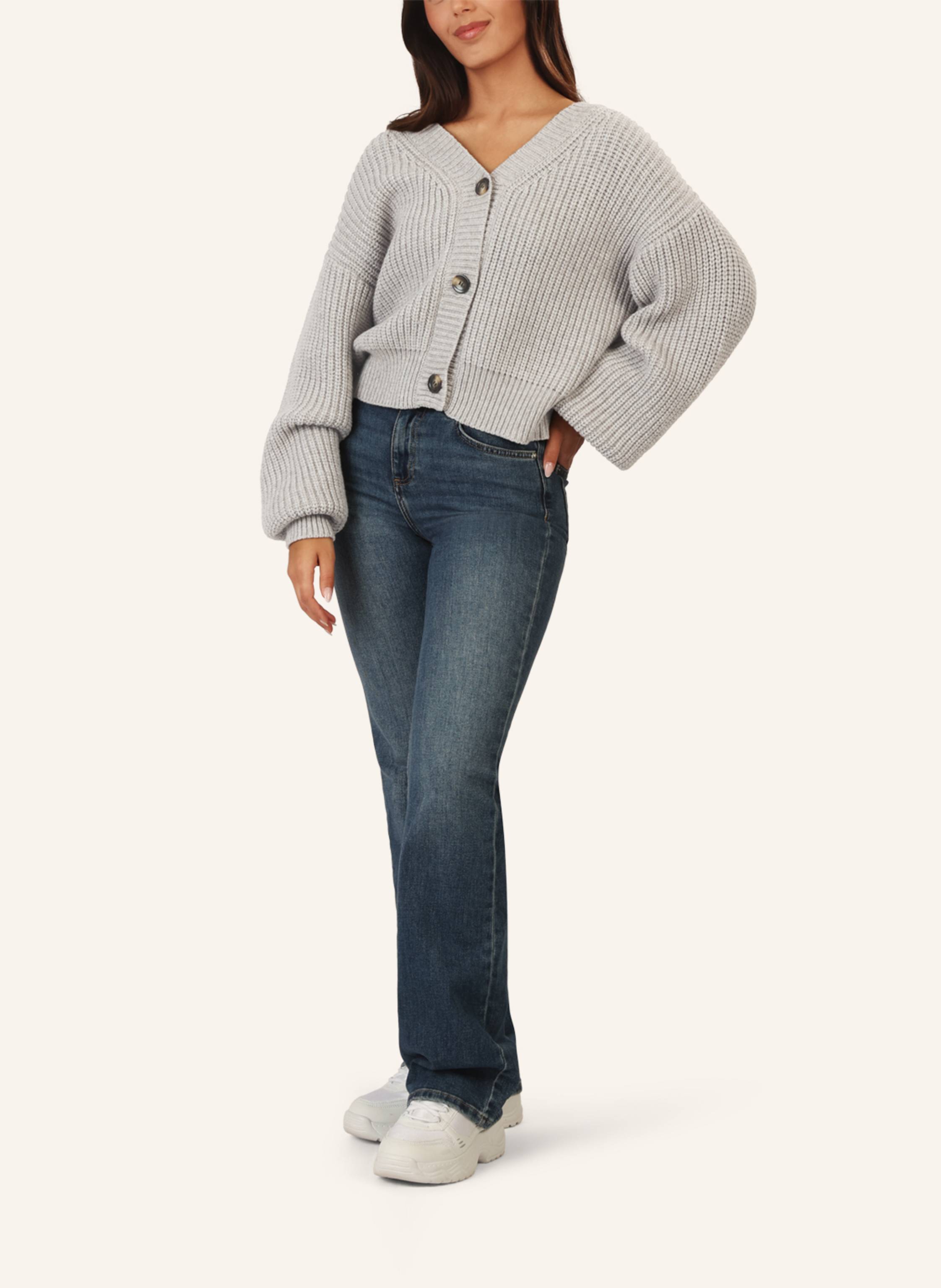 Thumbnail - Apart Oversized Strickjacke grau