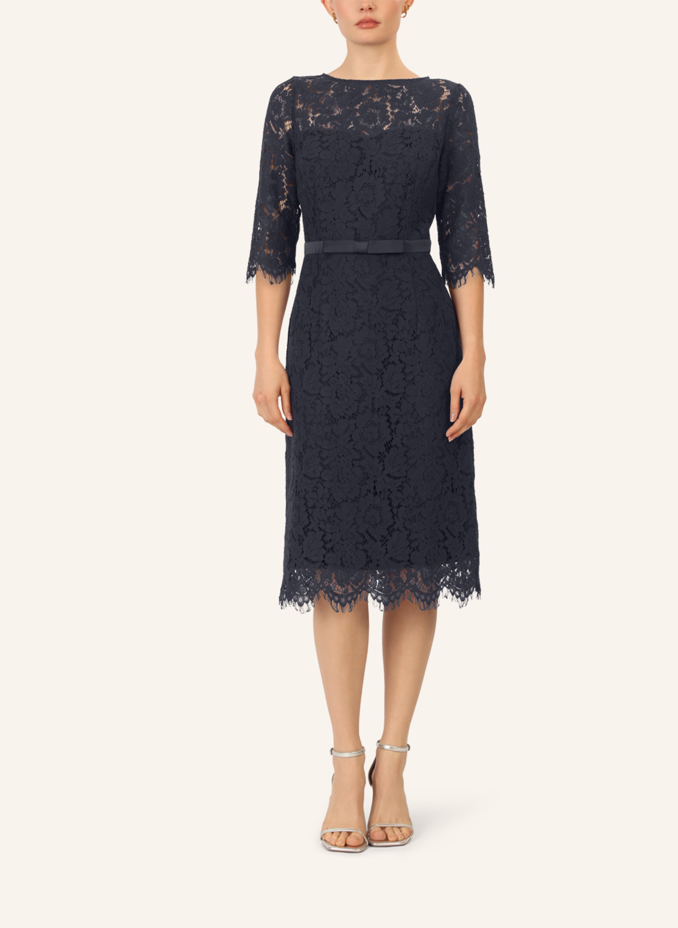 Thumbnail - Apart Spitzenkleid blau
