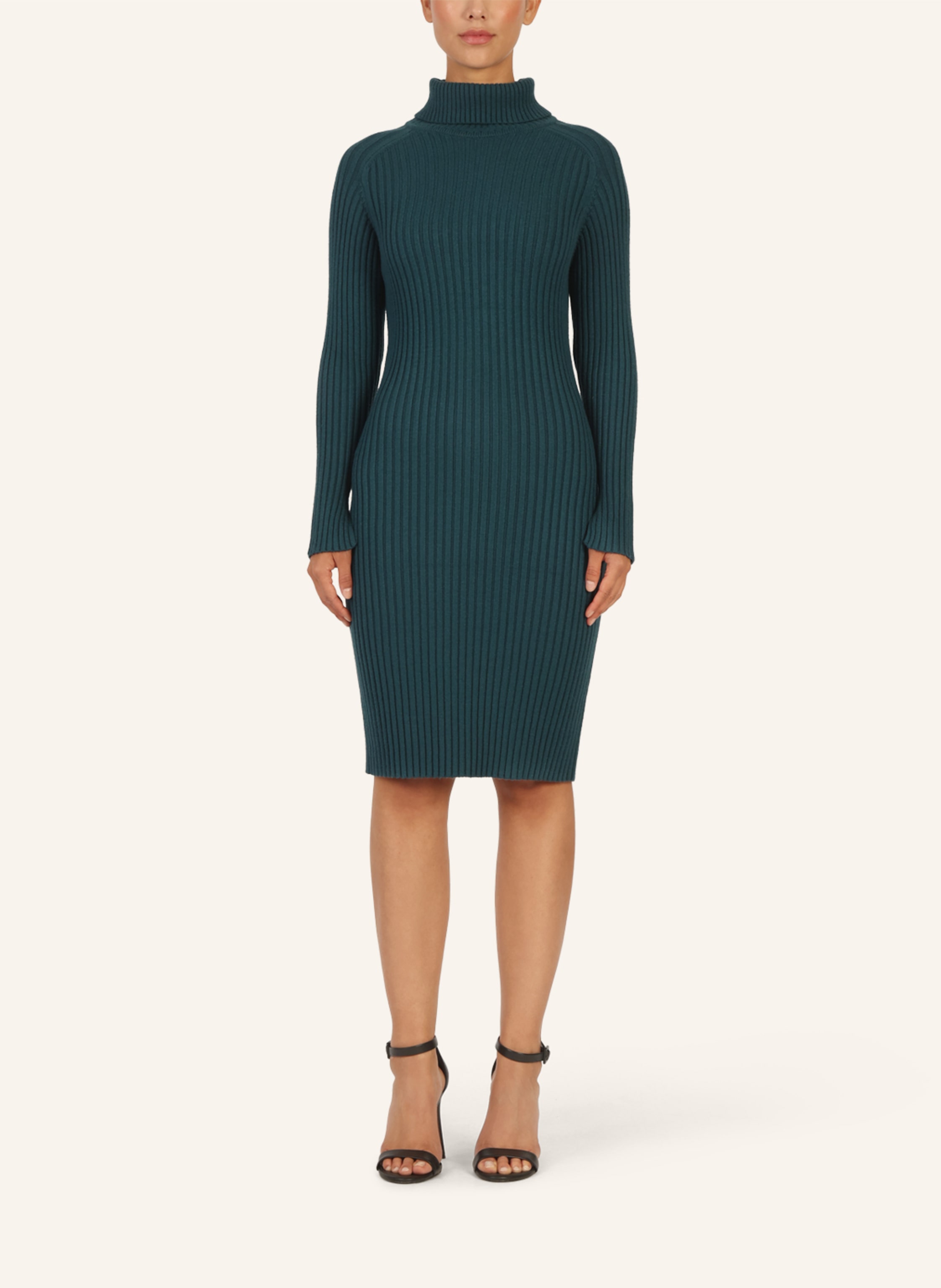 Thumbnail - Apart Rippenstrickkleid gruen