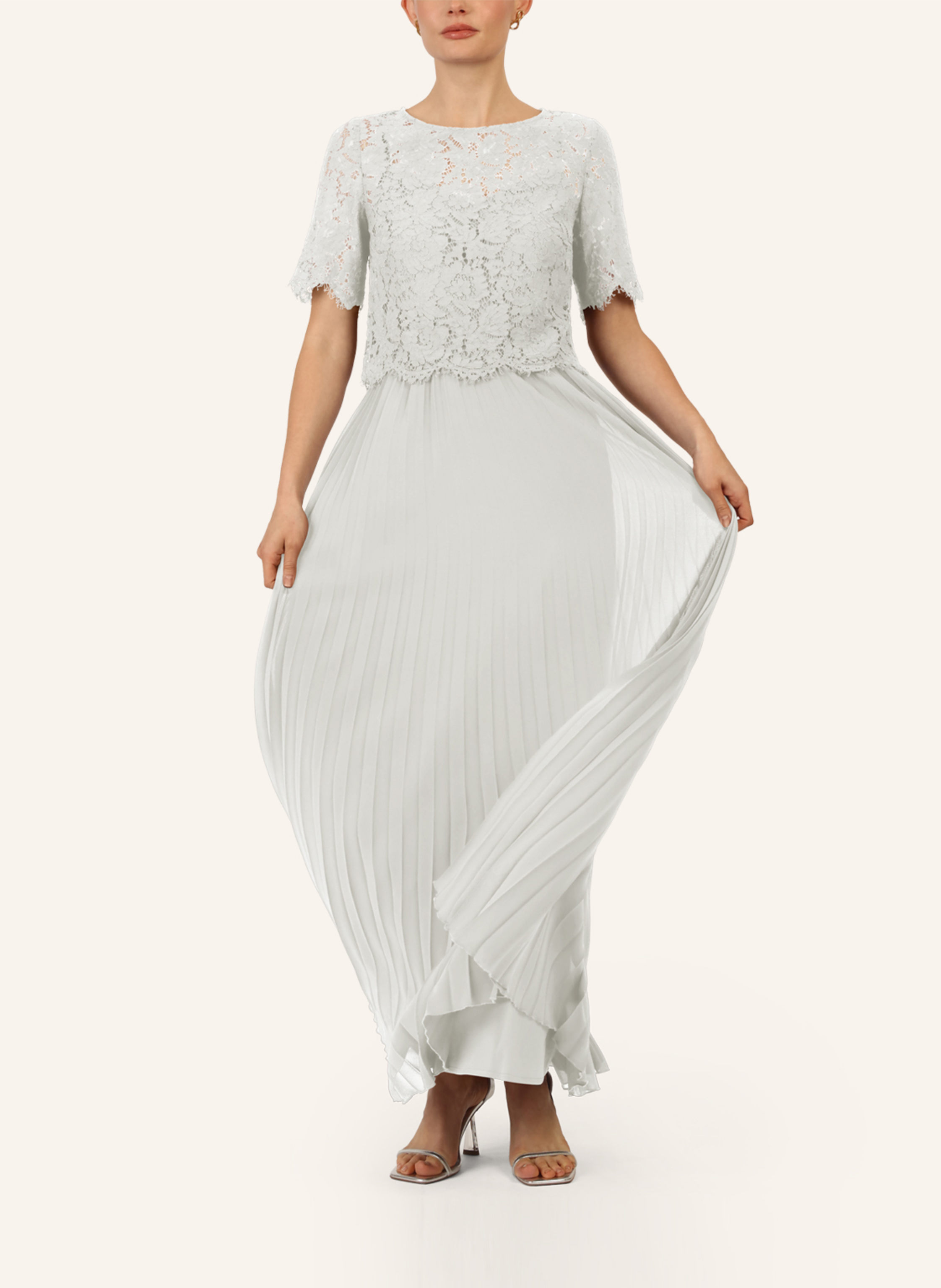 Thumbnail - Apart Abendkleid Mit Spitzenjacke weiss