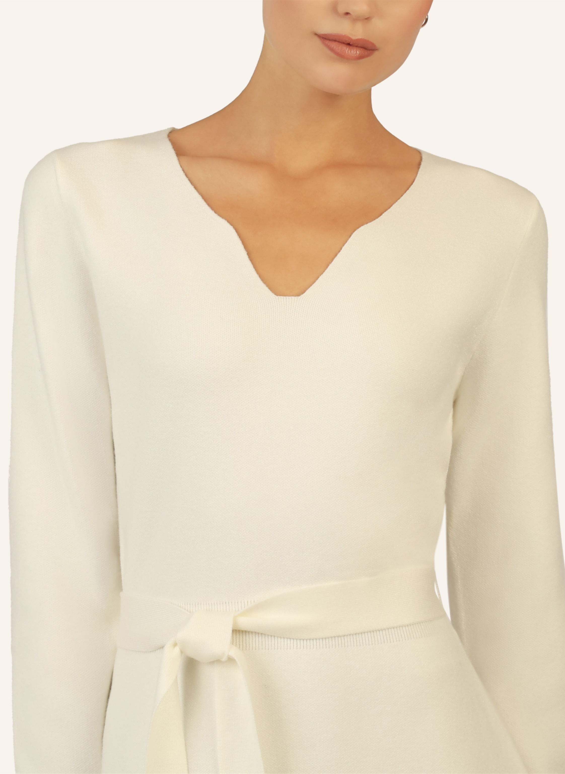 Thumbnail - Apart Strickkleid weiss