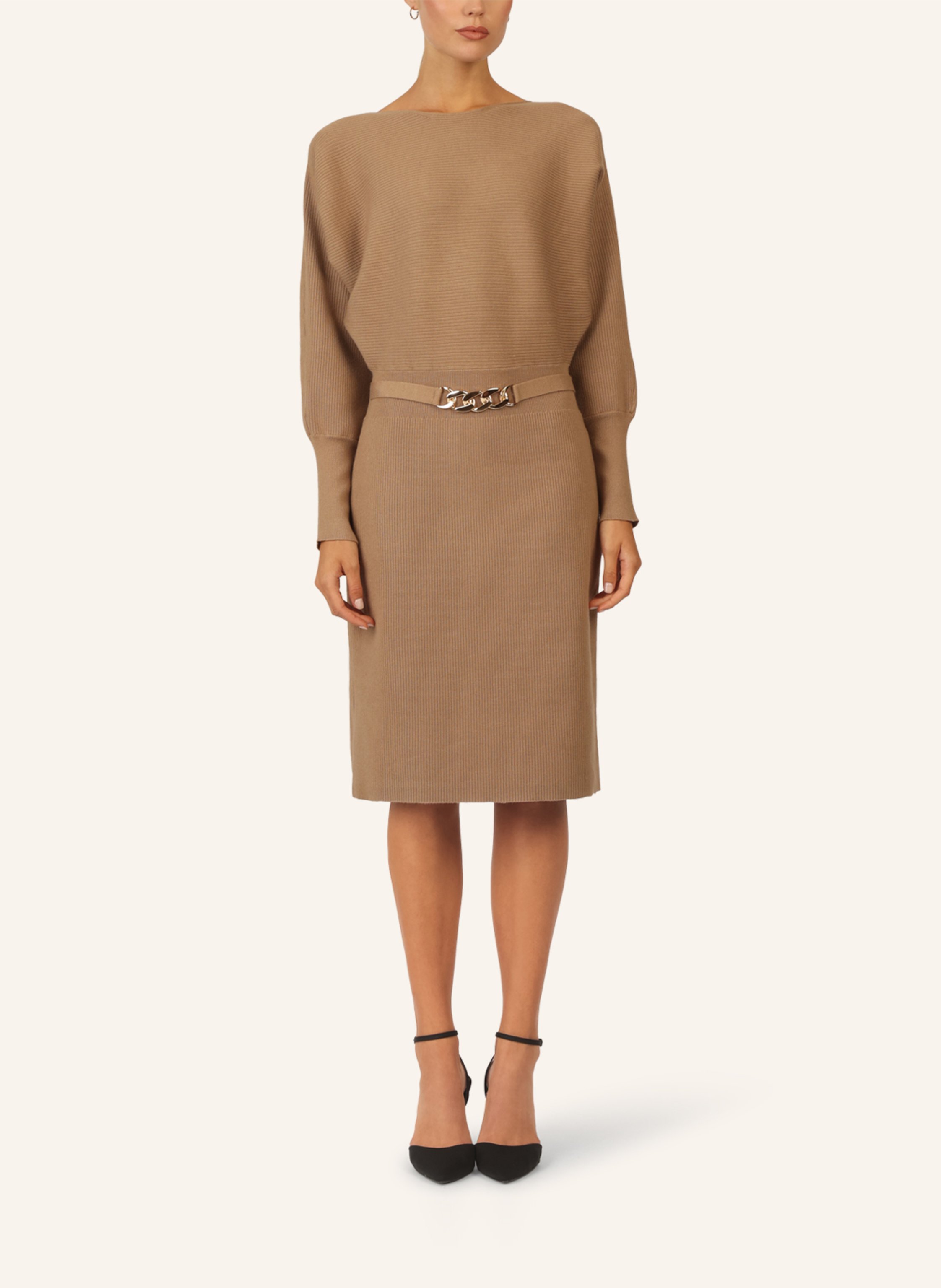 Thumbnail - Apart Strickkleid braun