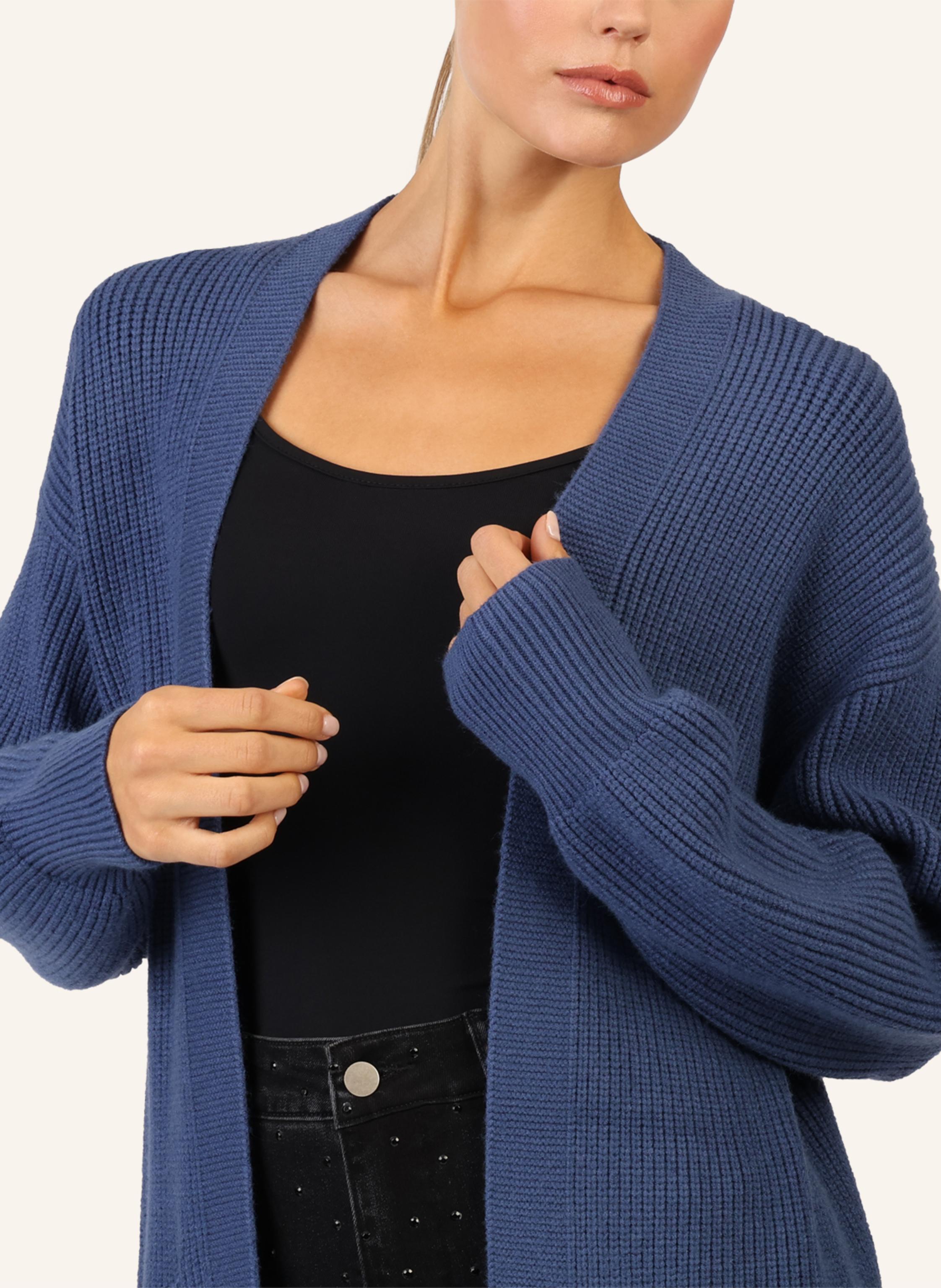 Thumbnail - Apart Lange Strickjacke blau
