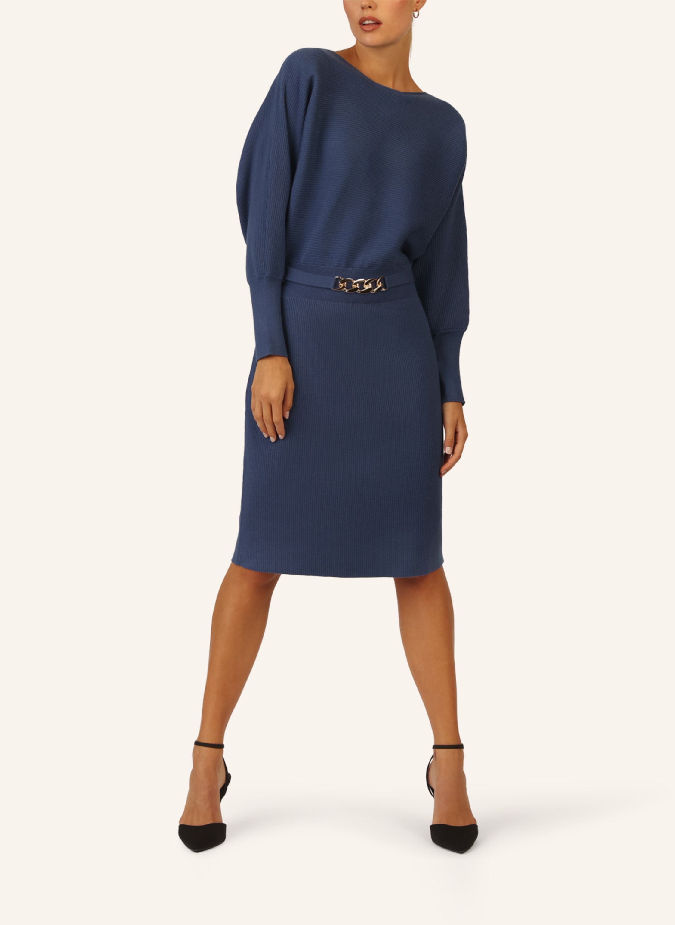 Thumbnail - Apart Strickkleid blau