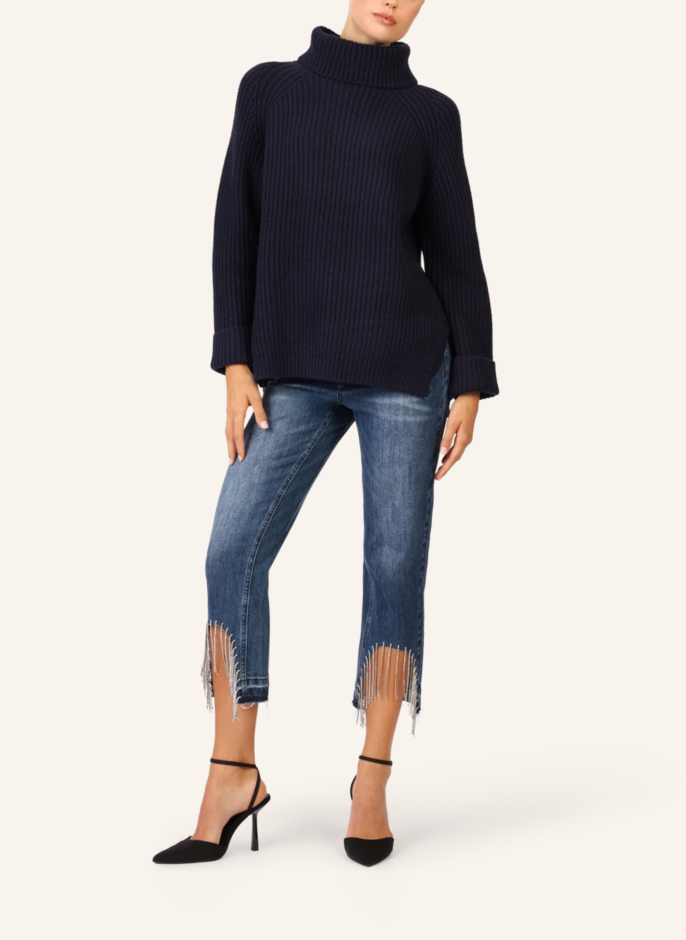 Thumbnail - Apart Oversized Pullover blau