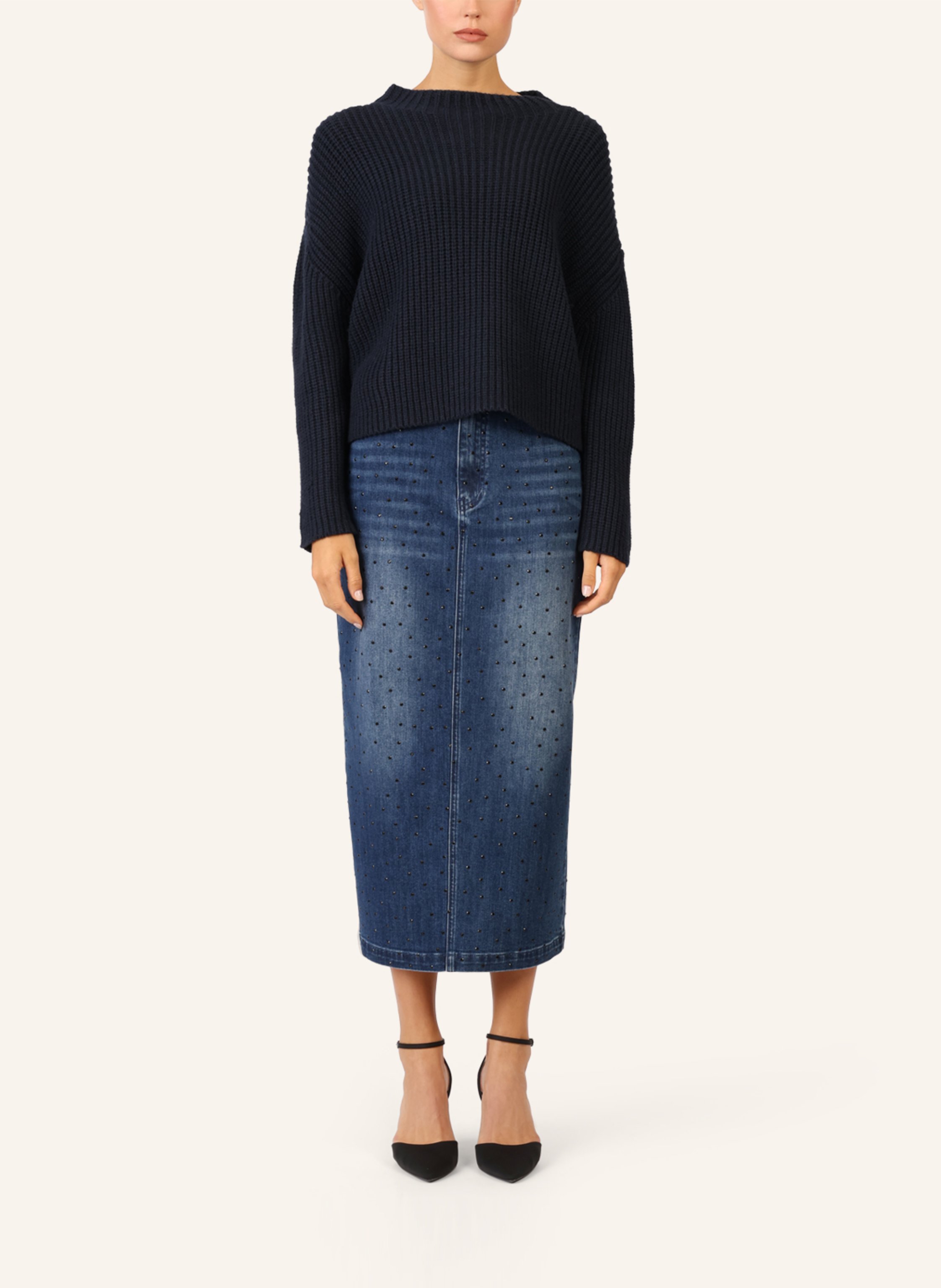 Thumbnail - Apart Oversized Pullover blau