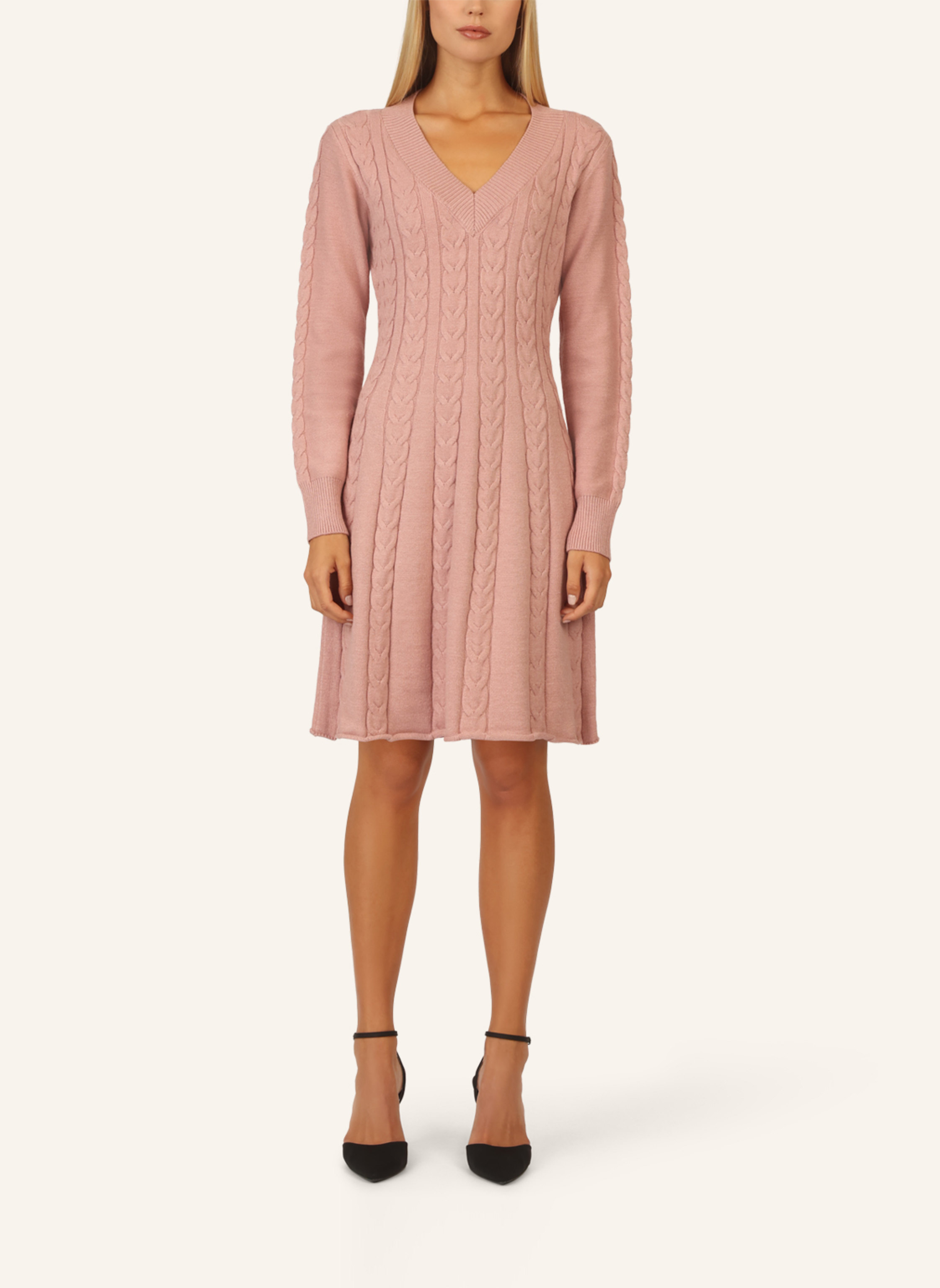 Thumbnail - Apart Strickkleid lila