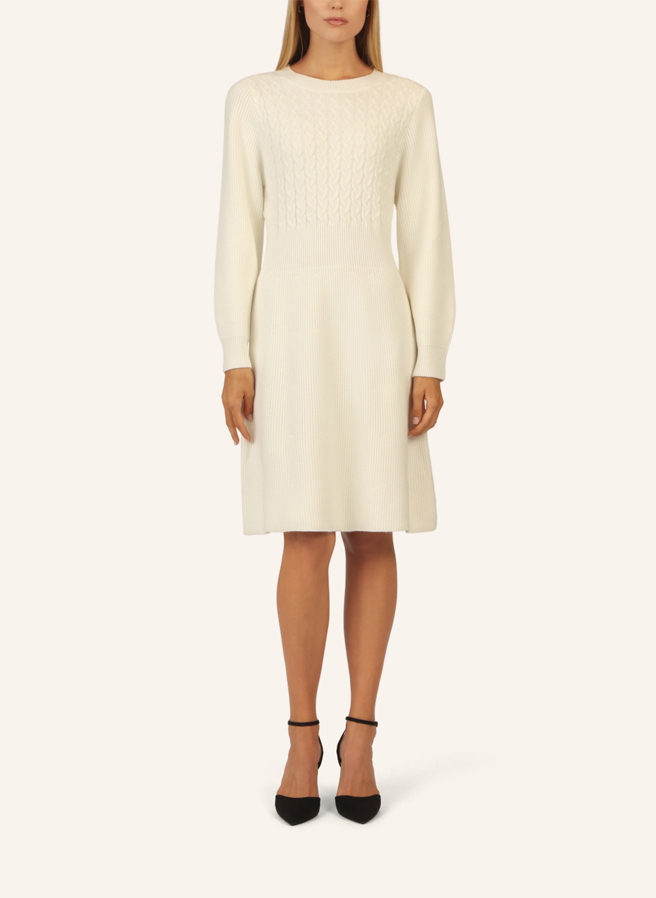 Thumbnail - Apart Strickkleid weiss