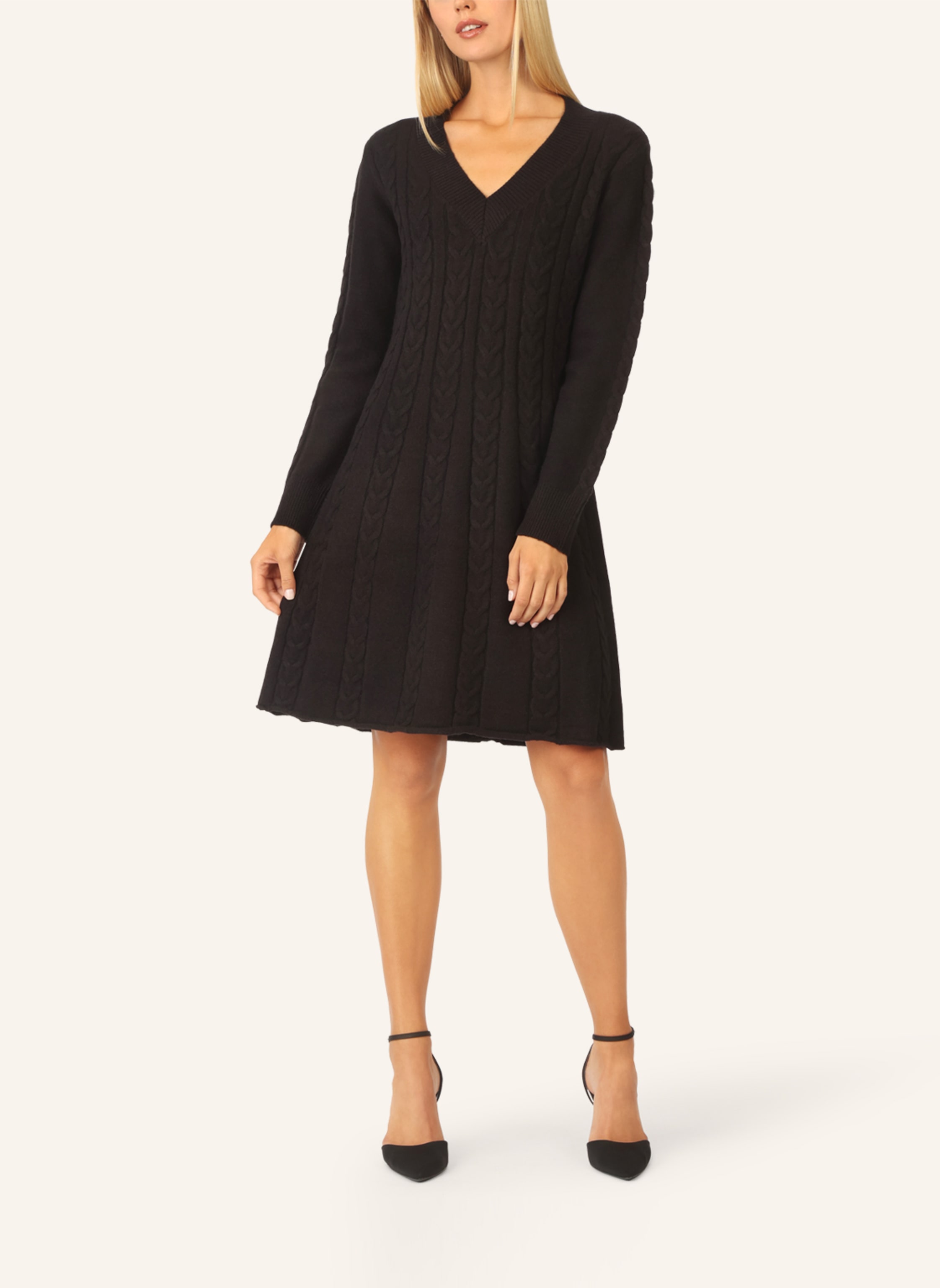 Thumbnail - Apart Strickkleid schwarz