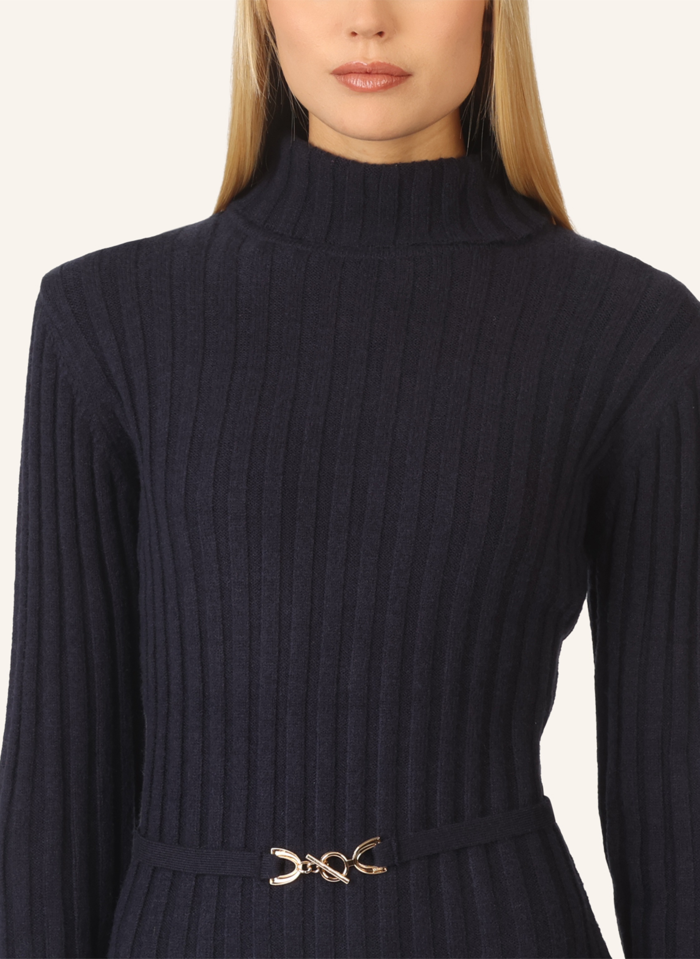 Thumbnail - Apart Midistrickkleid blau