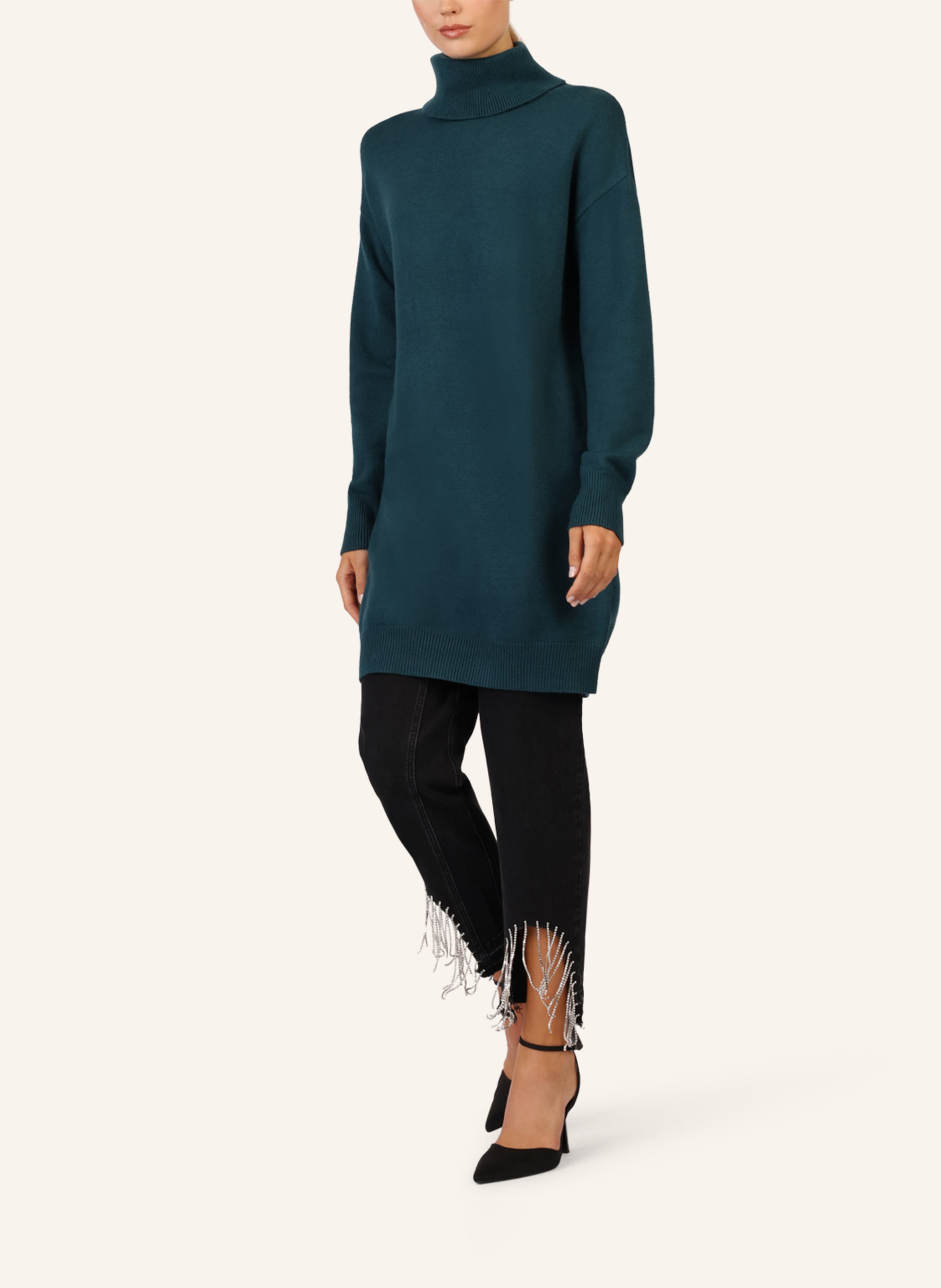 Thumbnail - Apart Overside Strickkleid gruen