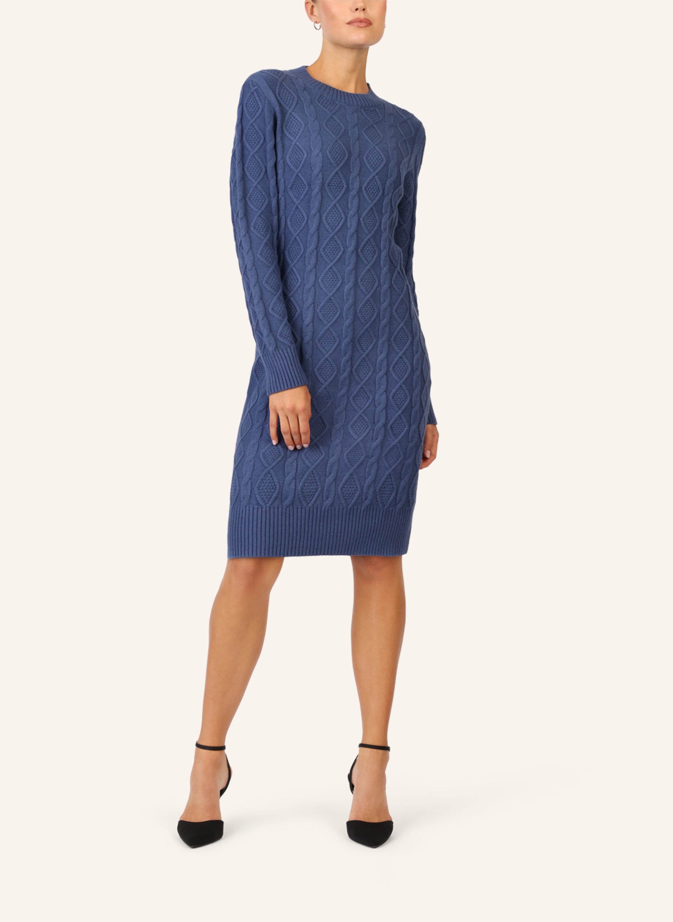 Thumbnail - Apart Strickkleid blau