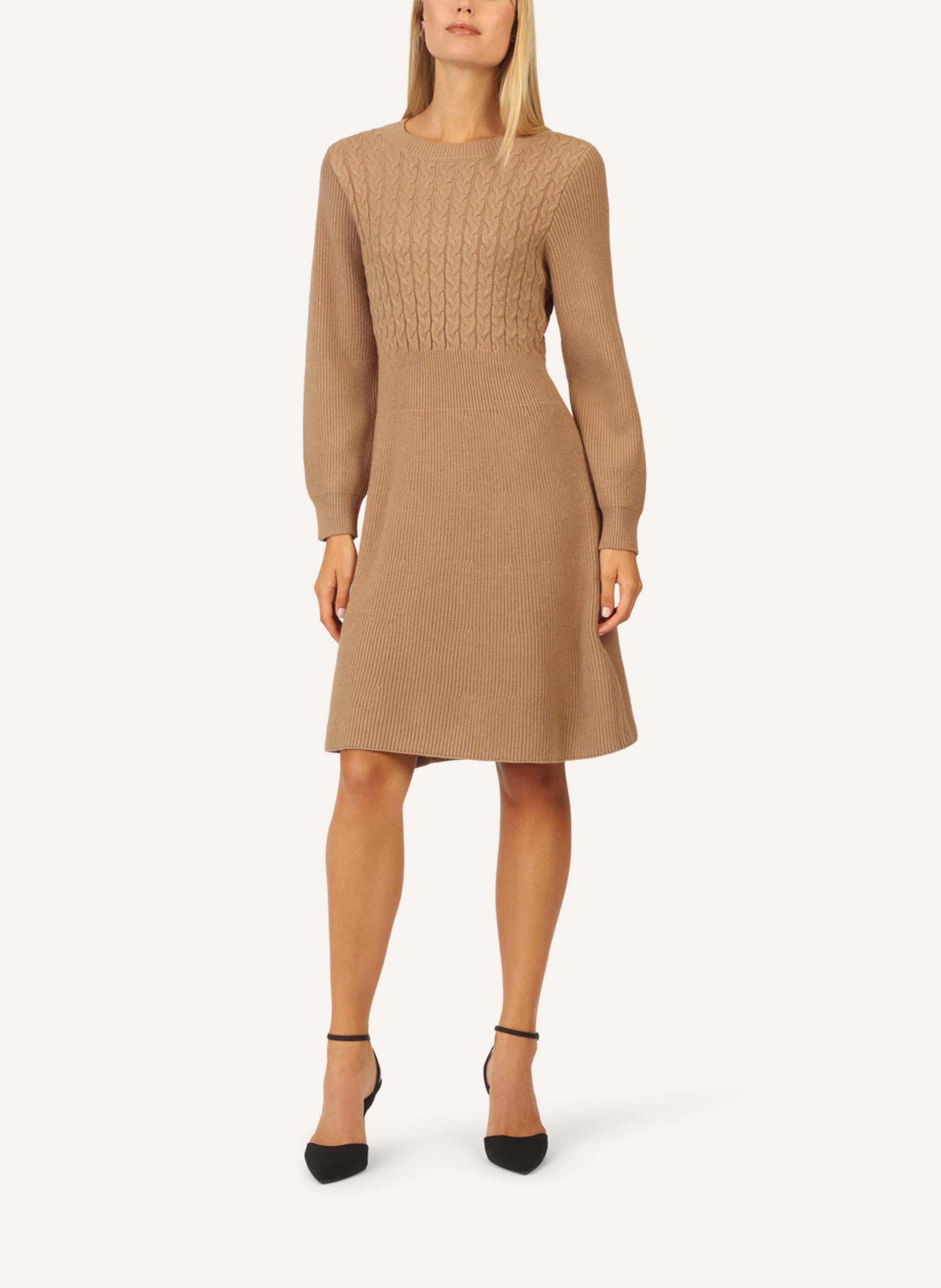 Thumbnail - Apart Strickkleid braun