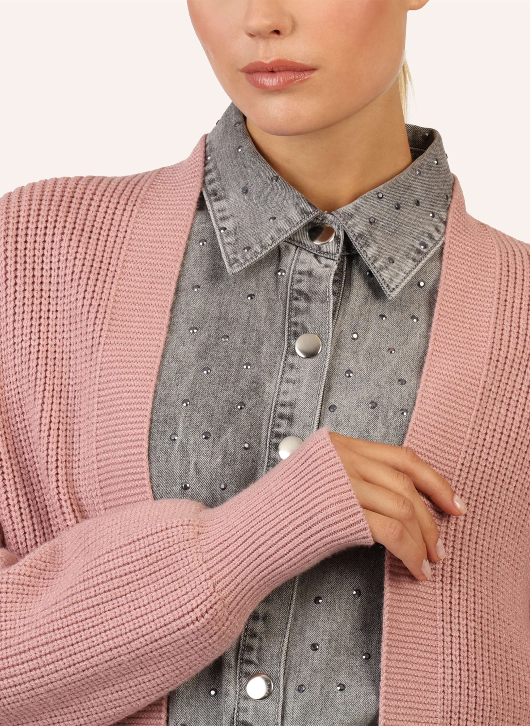 Thumbnail - Apart Lange Strickjacke lila