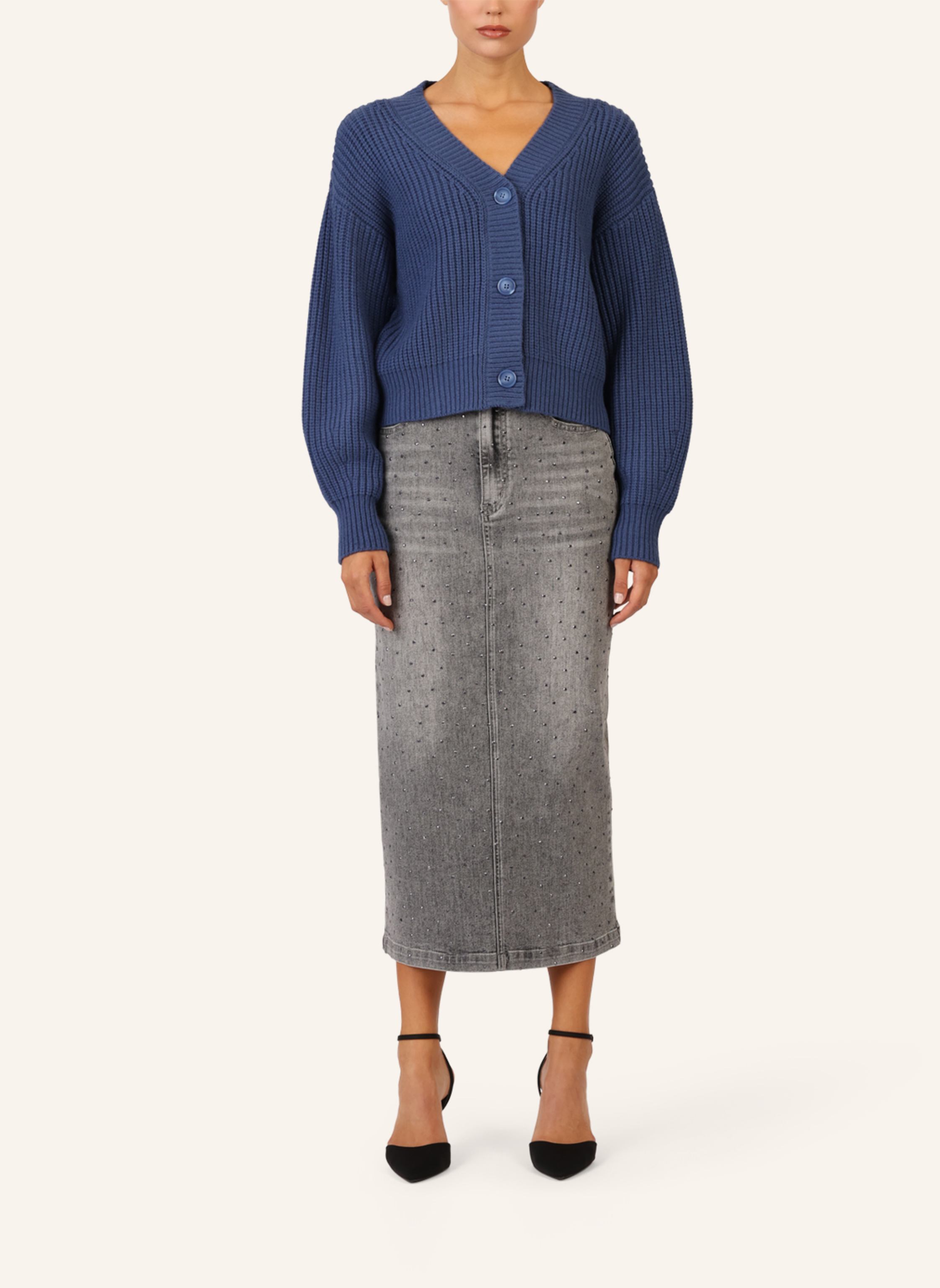 Thumbnail - Apart Oversized Strickjacke blau