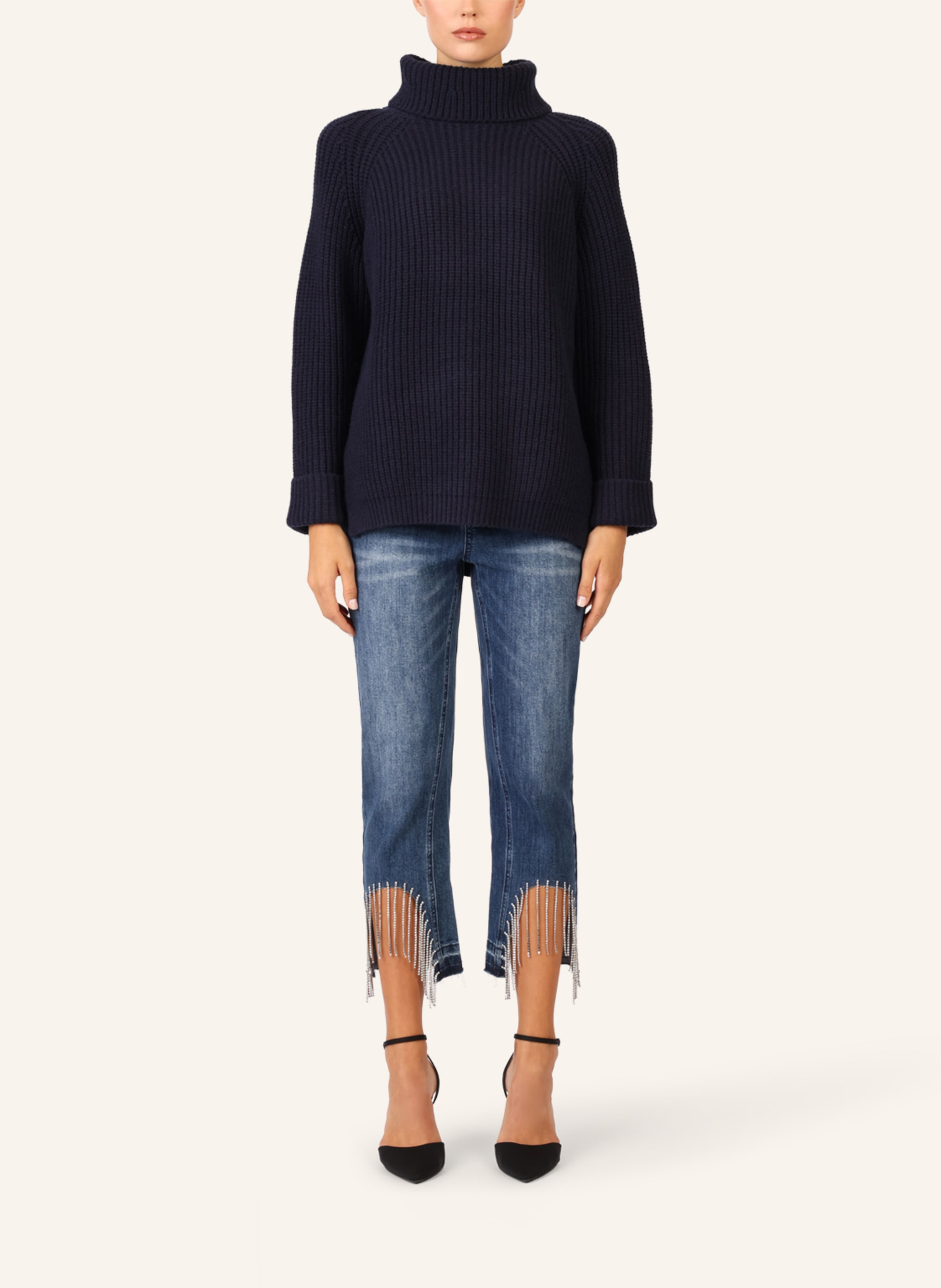 Thumbnail - Apart Oversized Pullover blau