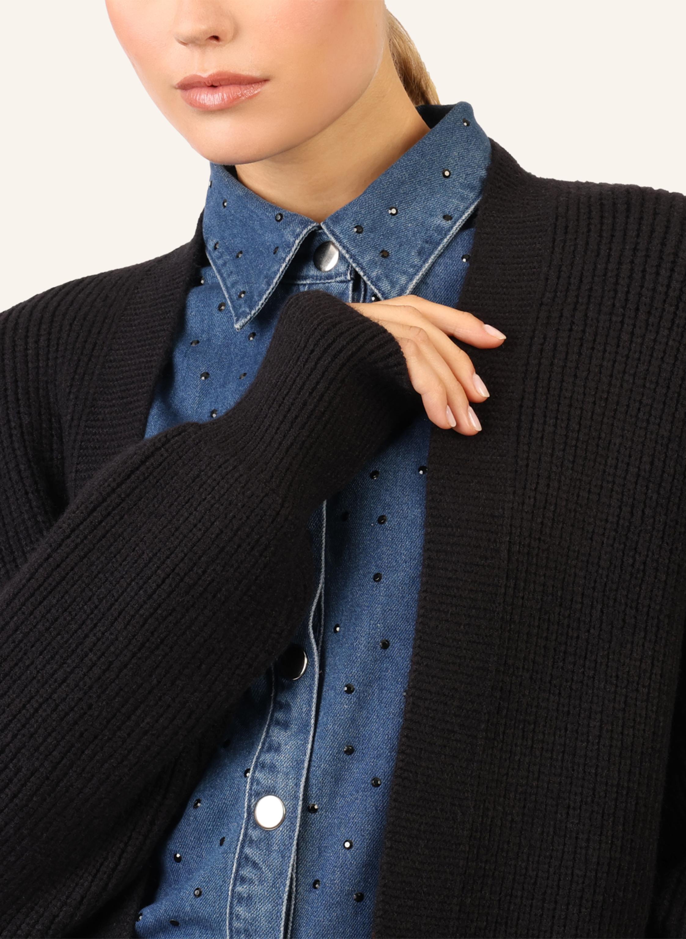 Thumbnail - Apart Lange Strickjacke schwarz