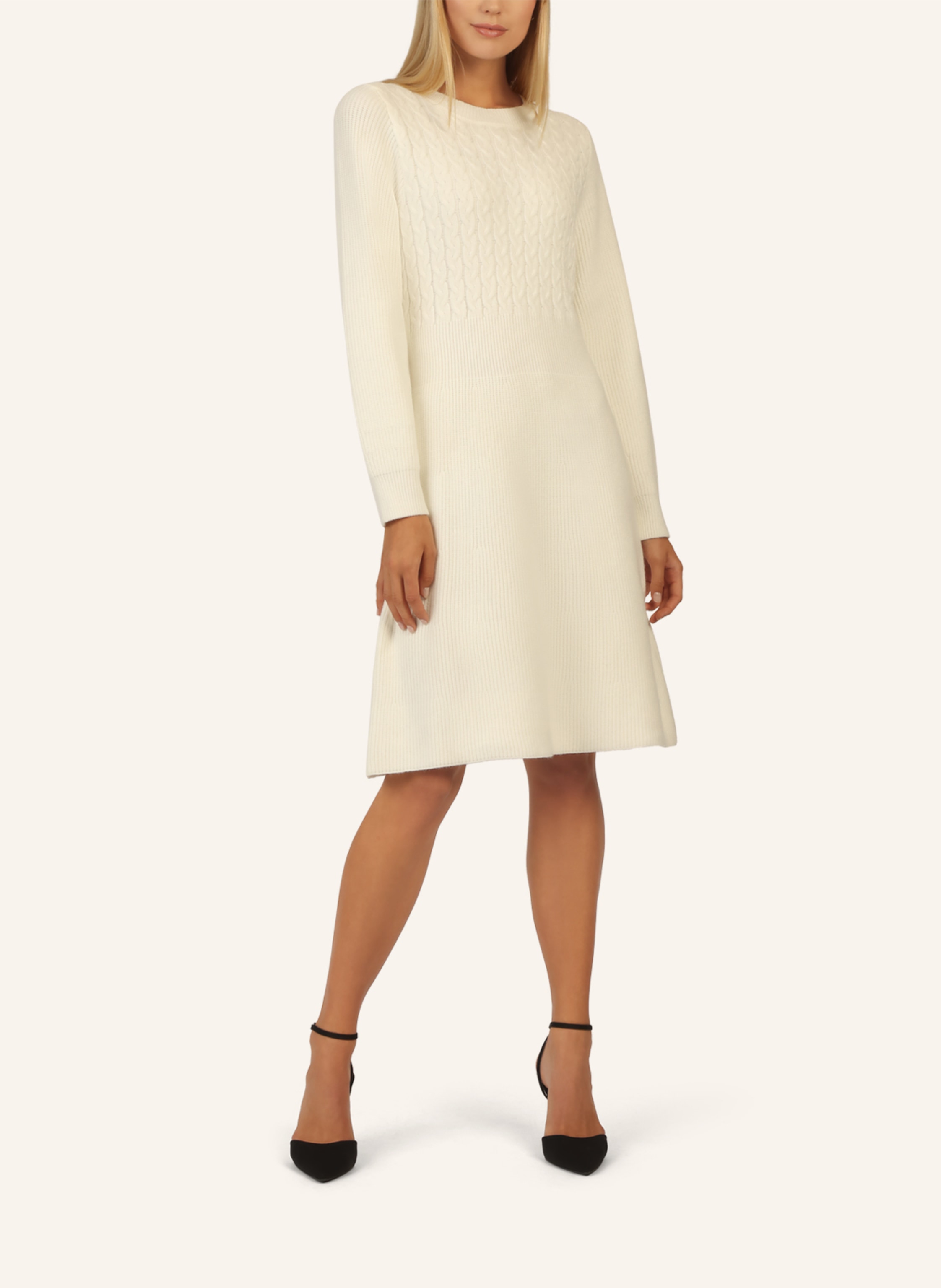 Thumbnail - Apart Strickkleid weiss