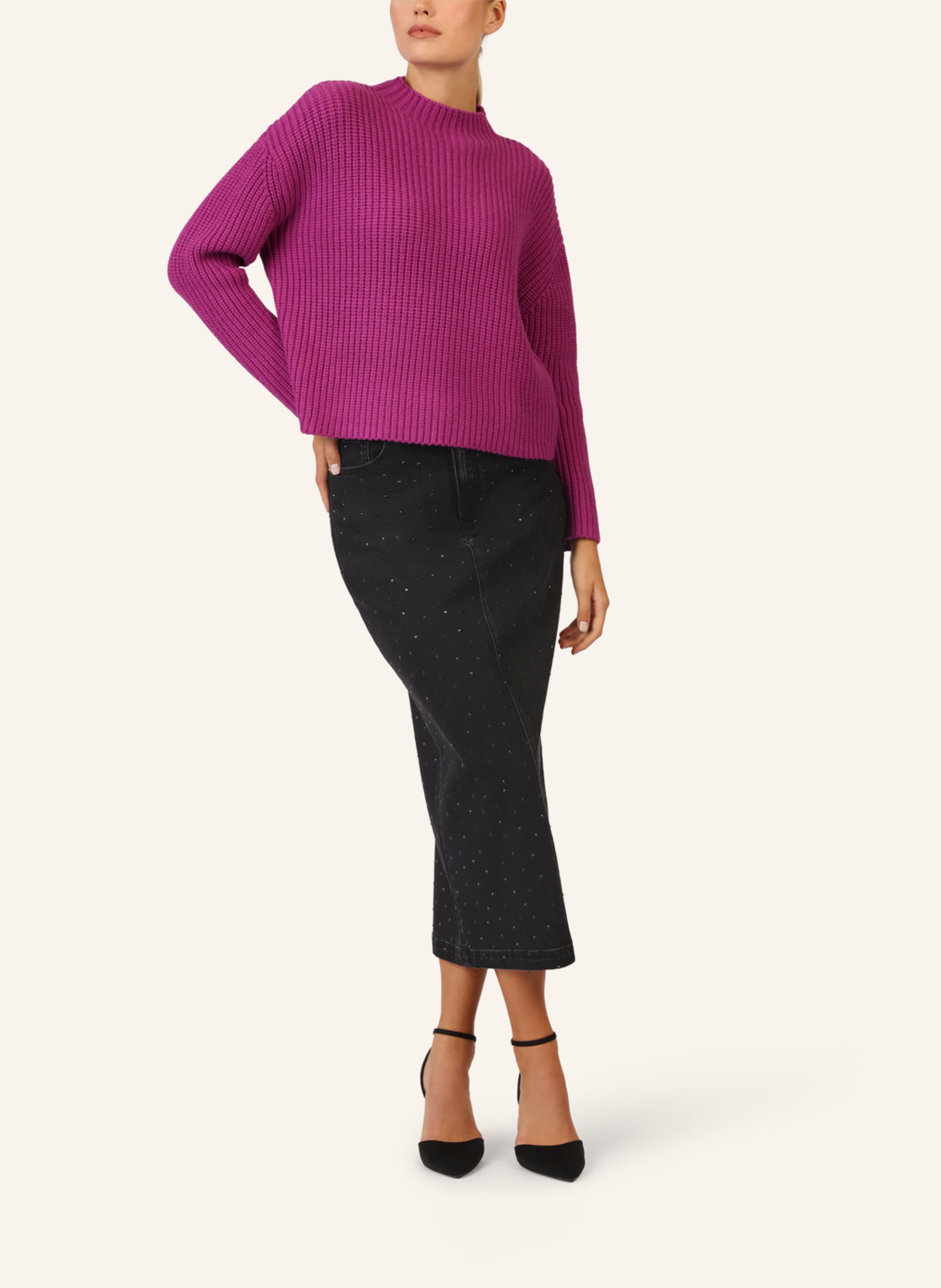 Thumbnail - Apart Oversized Pullover lila