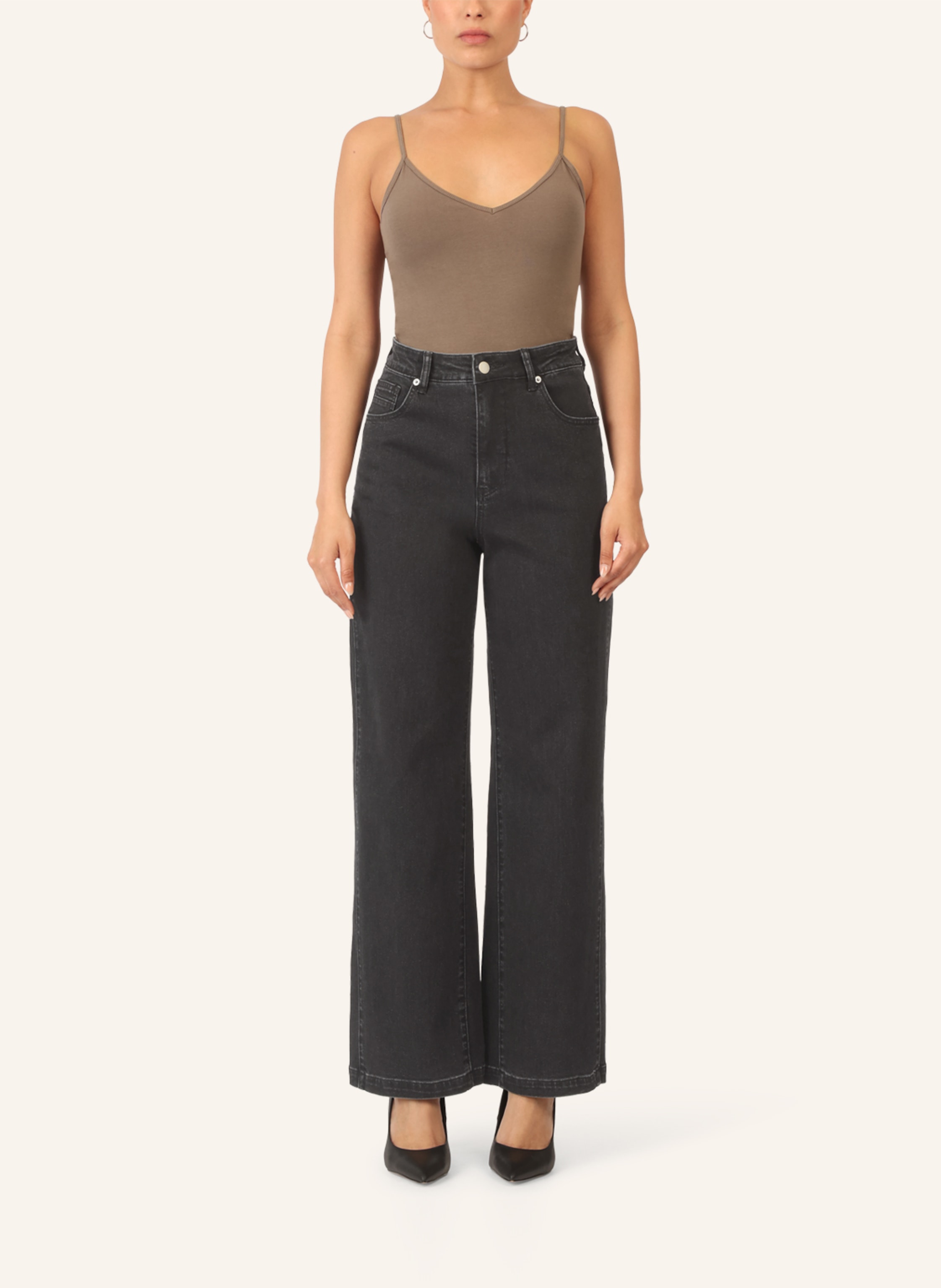 Thumbnail - Apart Weite Jeans schwarz