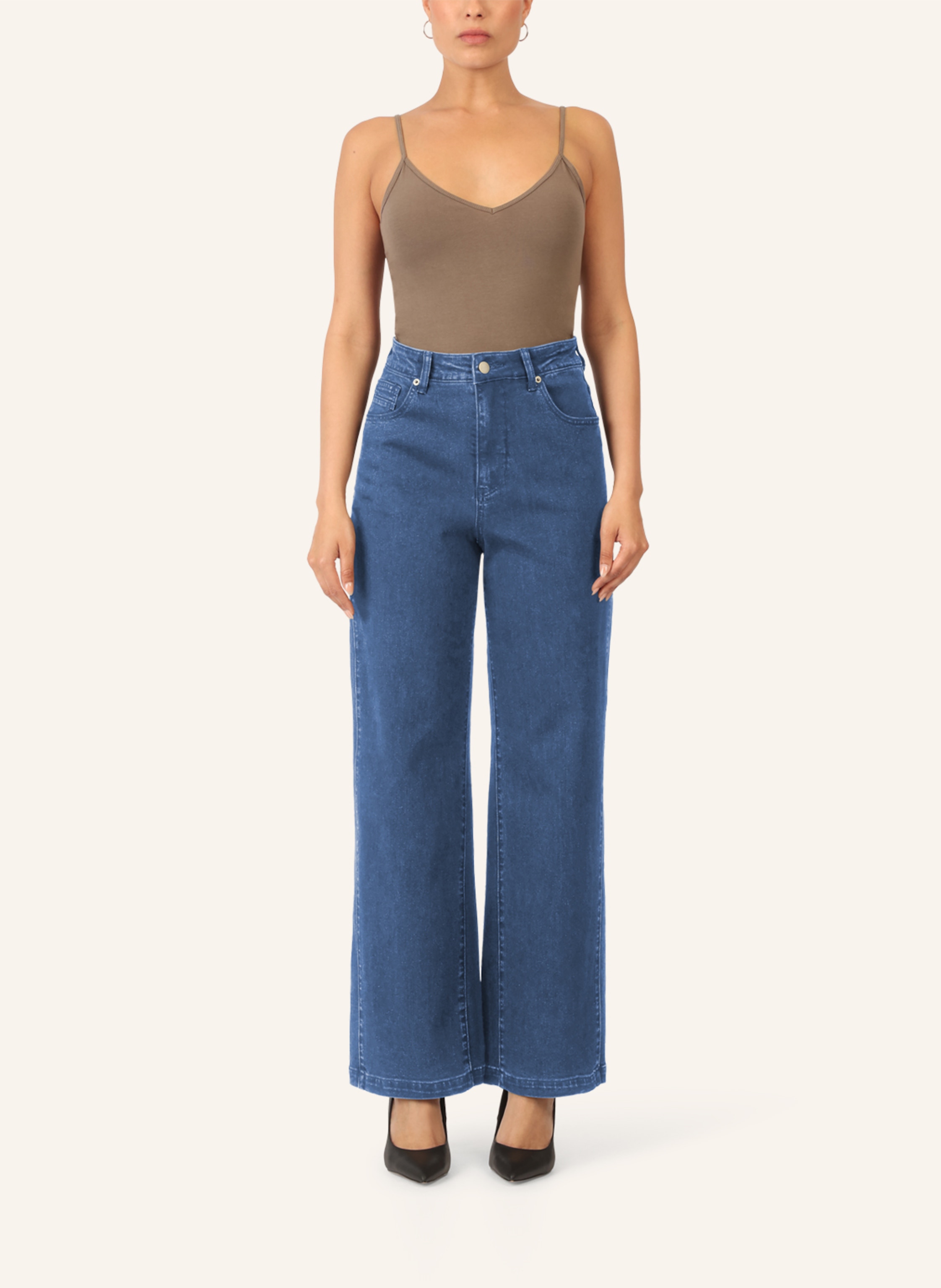 Thumbnail - Apart Weite Jeans blau