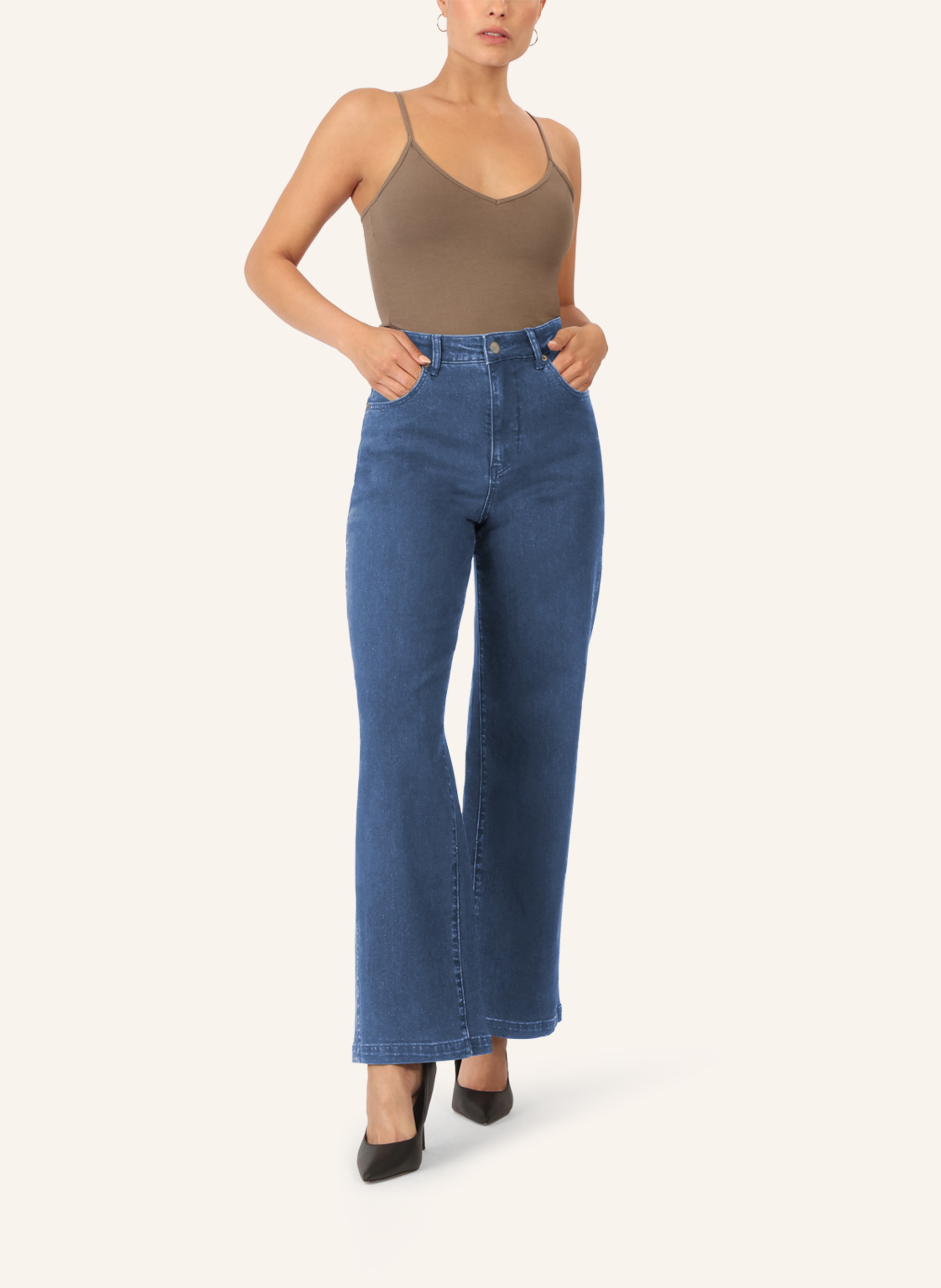 Thumbnail - Apart Weite Jeans blau