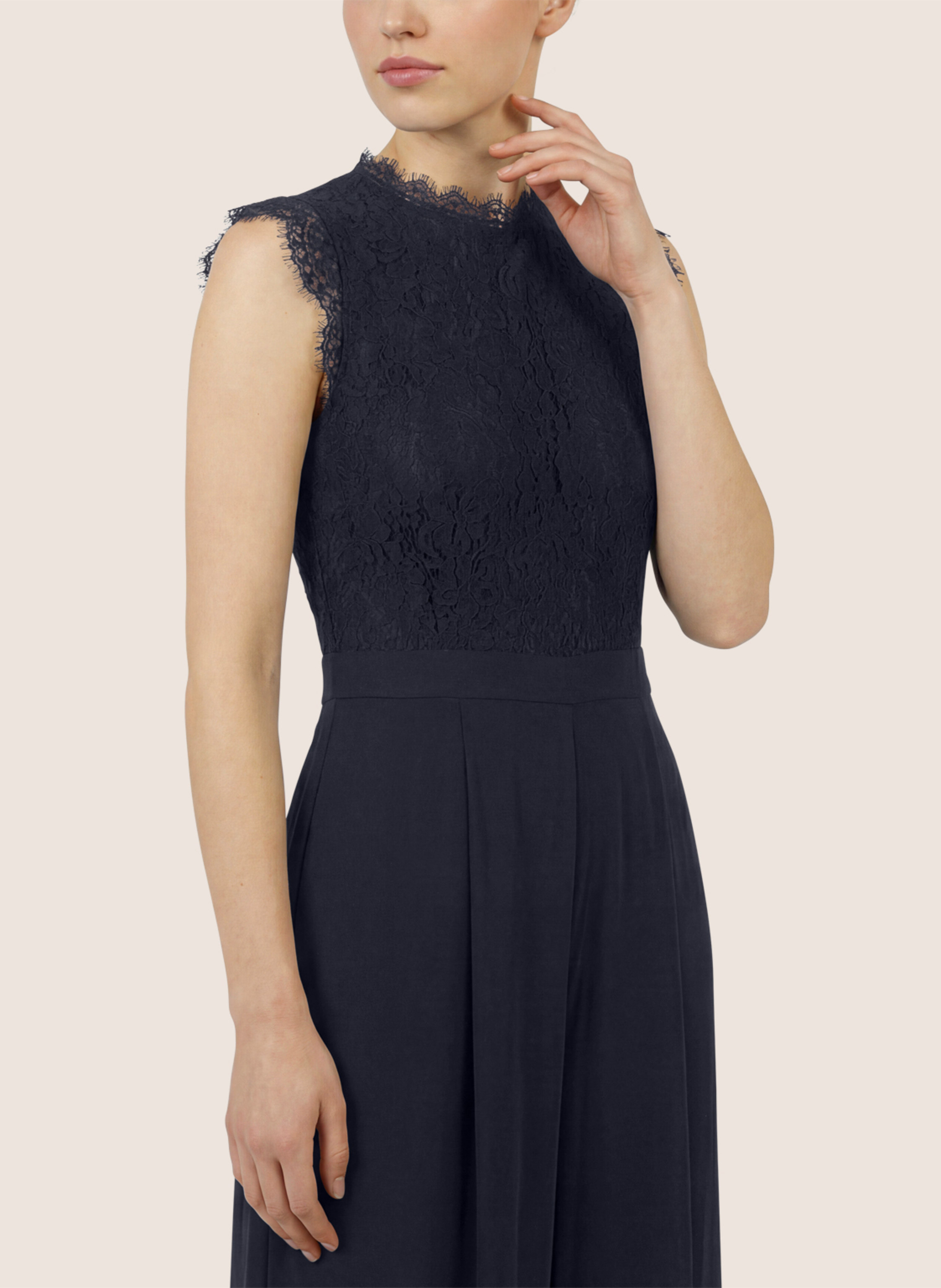 Thumbnail - Apart Overall Mit Spitzenoberteil blau