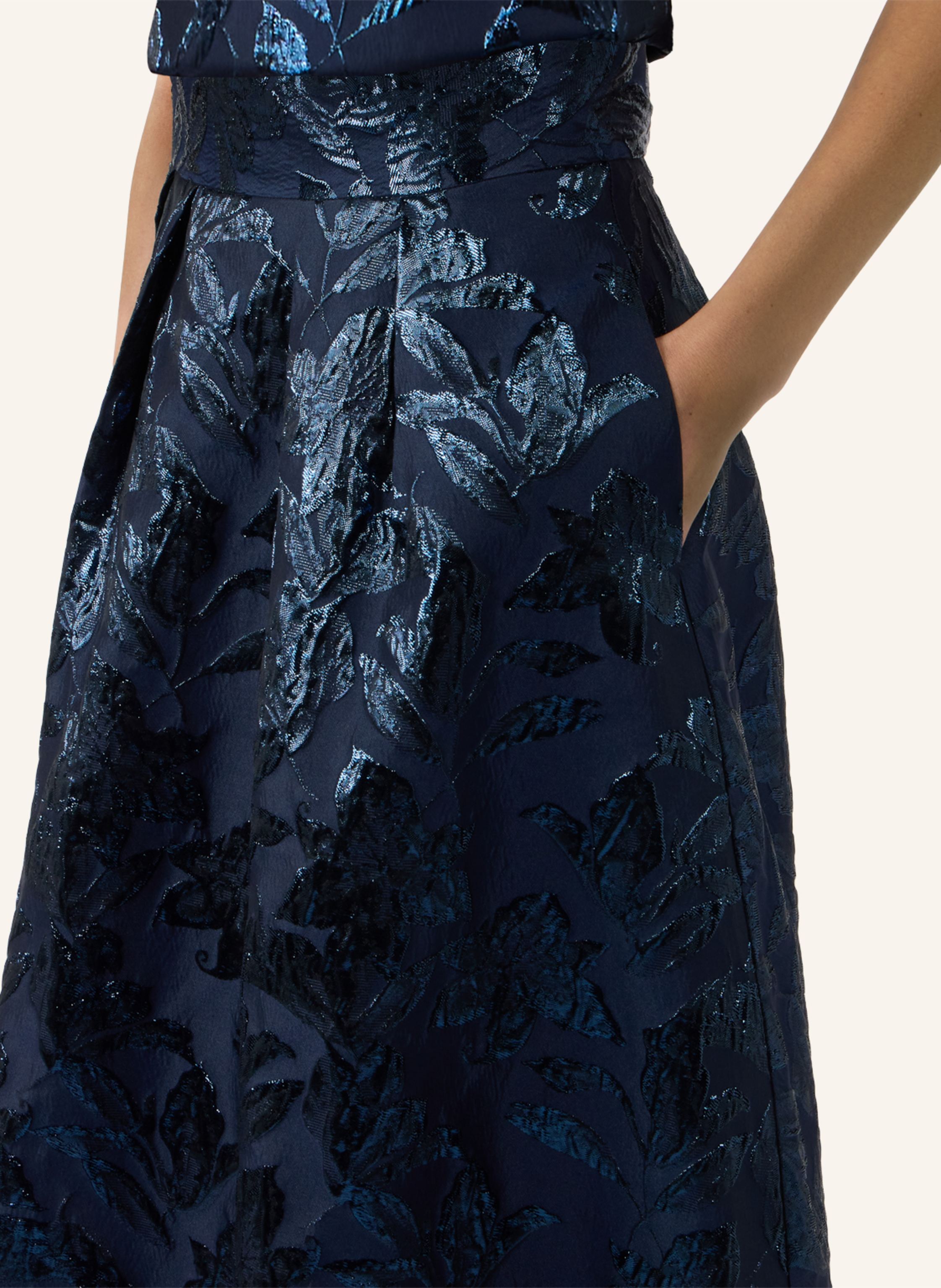 Thumbnail - Apart Midi Jacquardrock blau