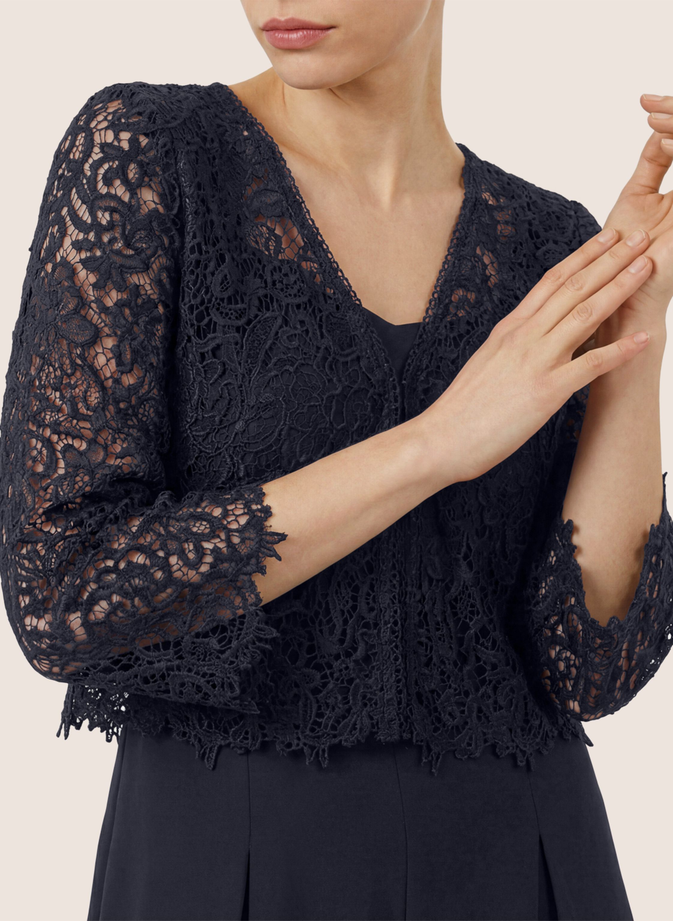 Thumbnail - Apart Overall Mit Spitzenjäckchen blau