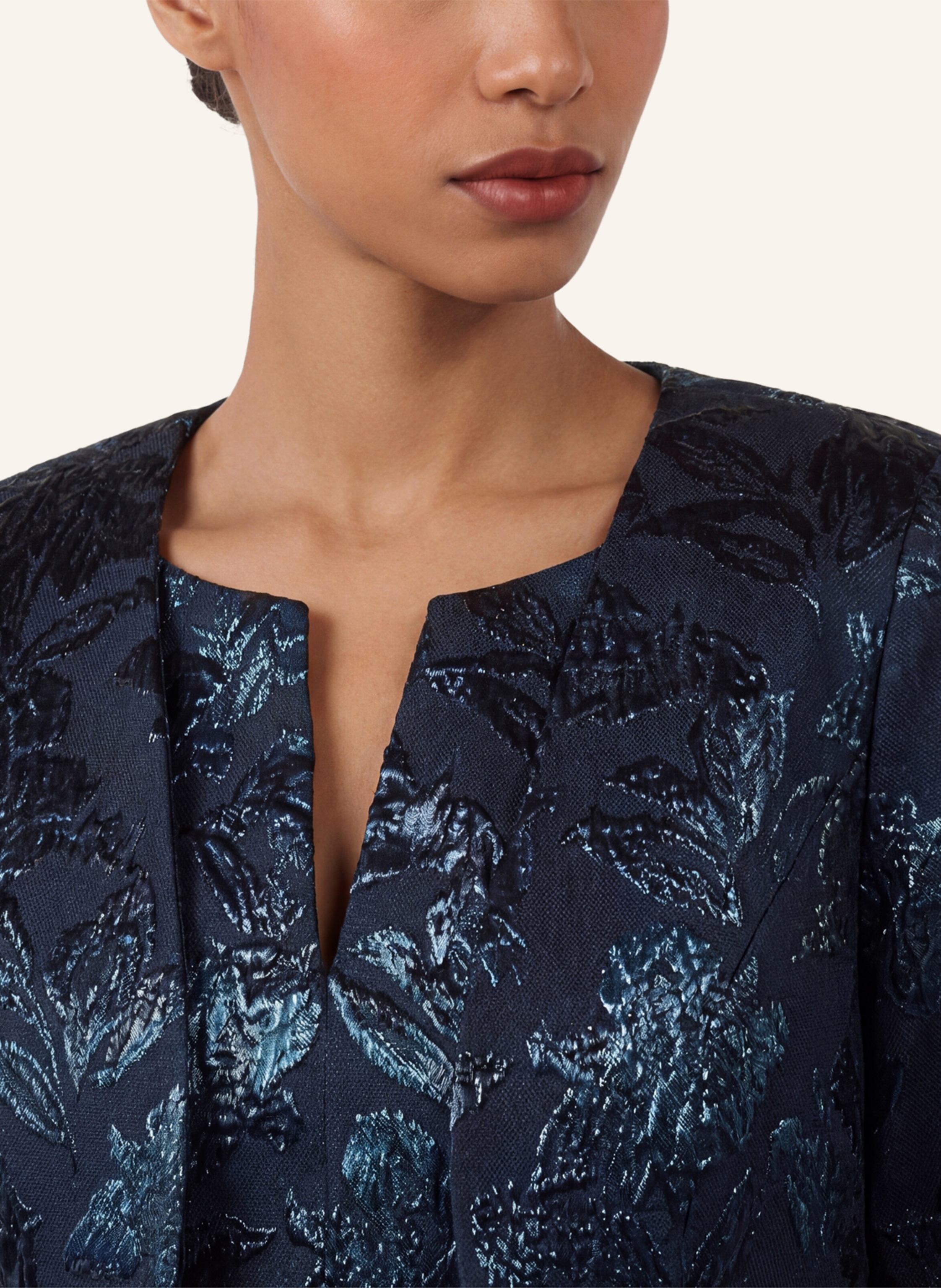 Thumbnail - Apart Jacquard-Bolero Mit 3/4-Arm blau