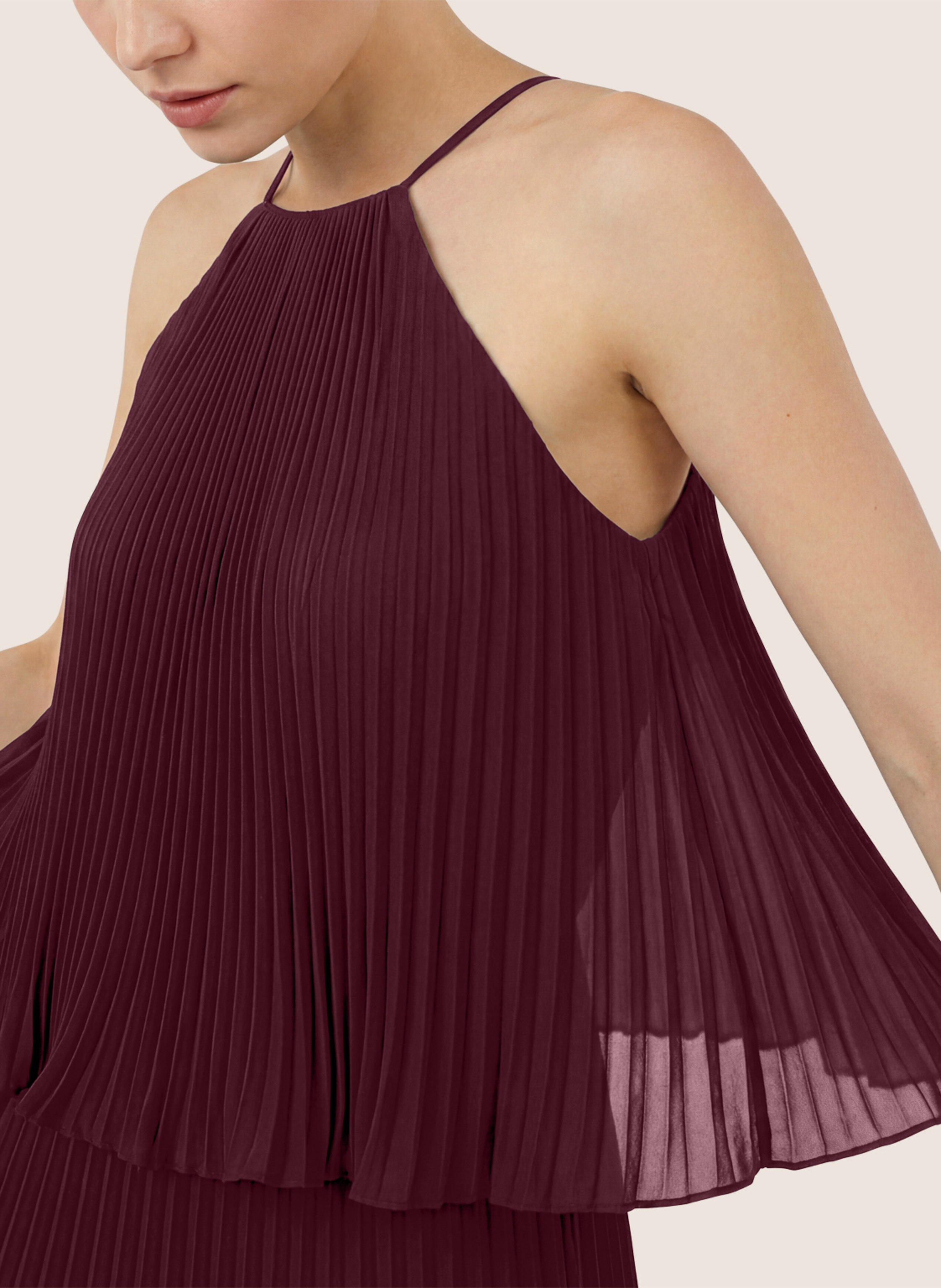 Thumbnail - Apart Chiffonkleid rot