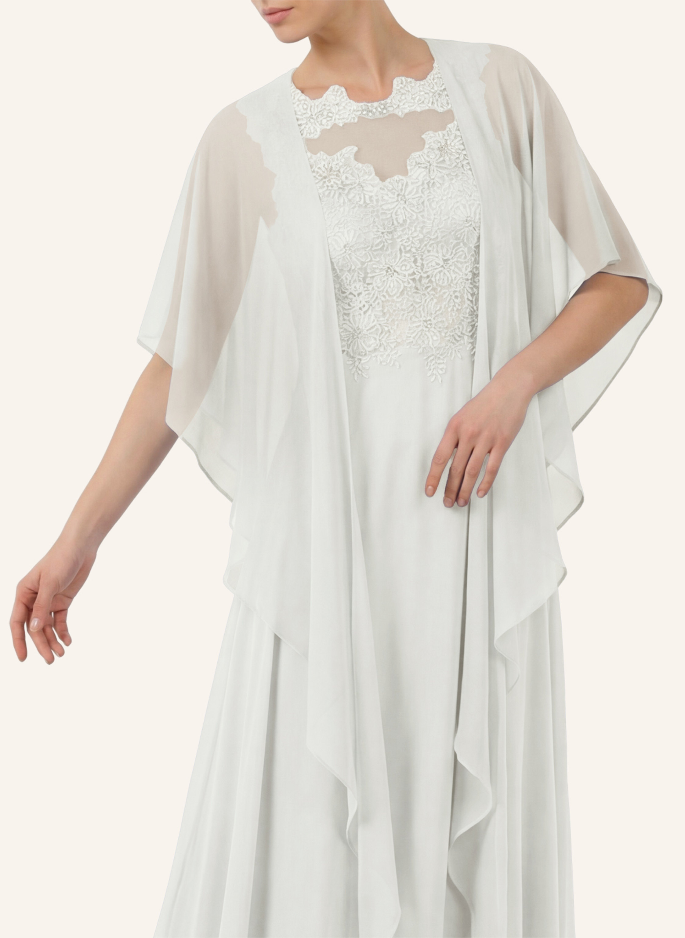 Thumbnail - Apart Chiffonstola weiss