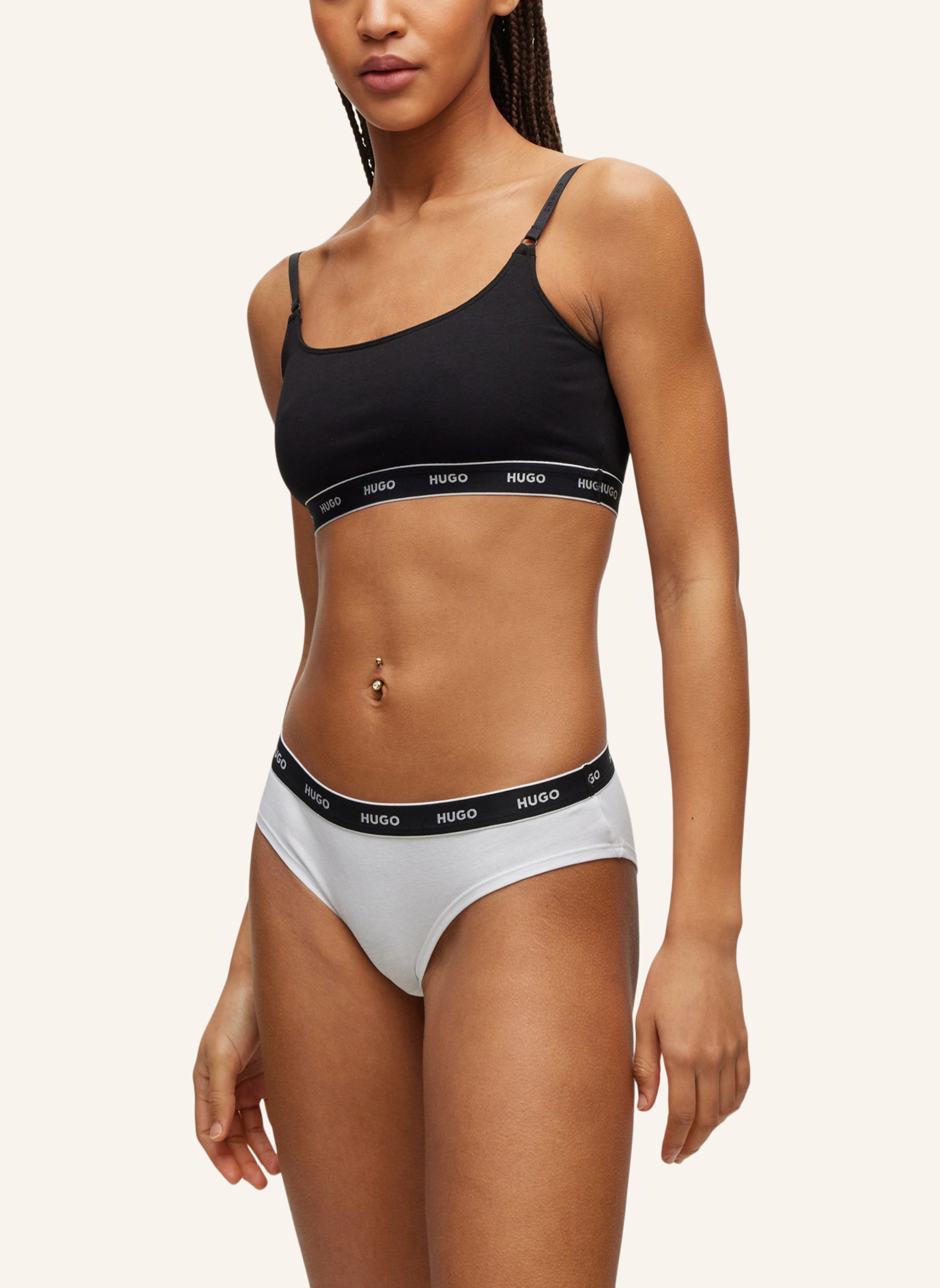 Thumbnail - Hugo Slip Triplet Brief Stripe rot