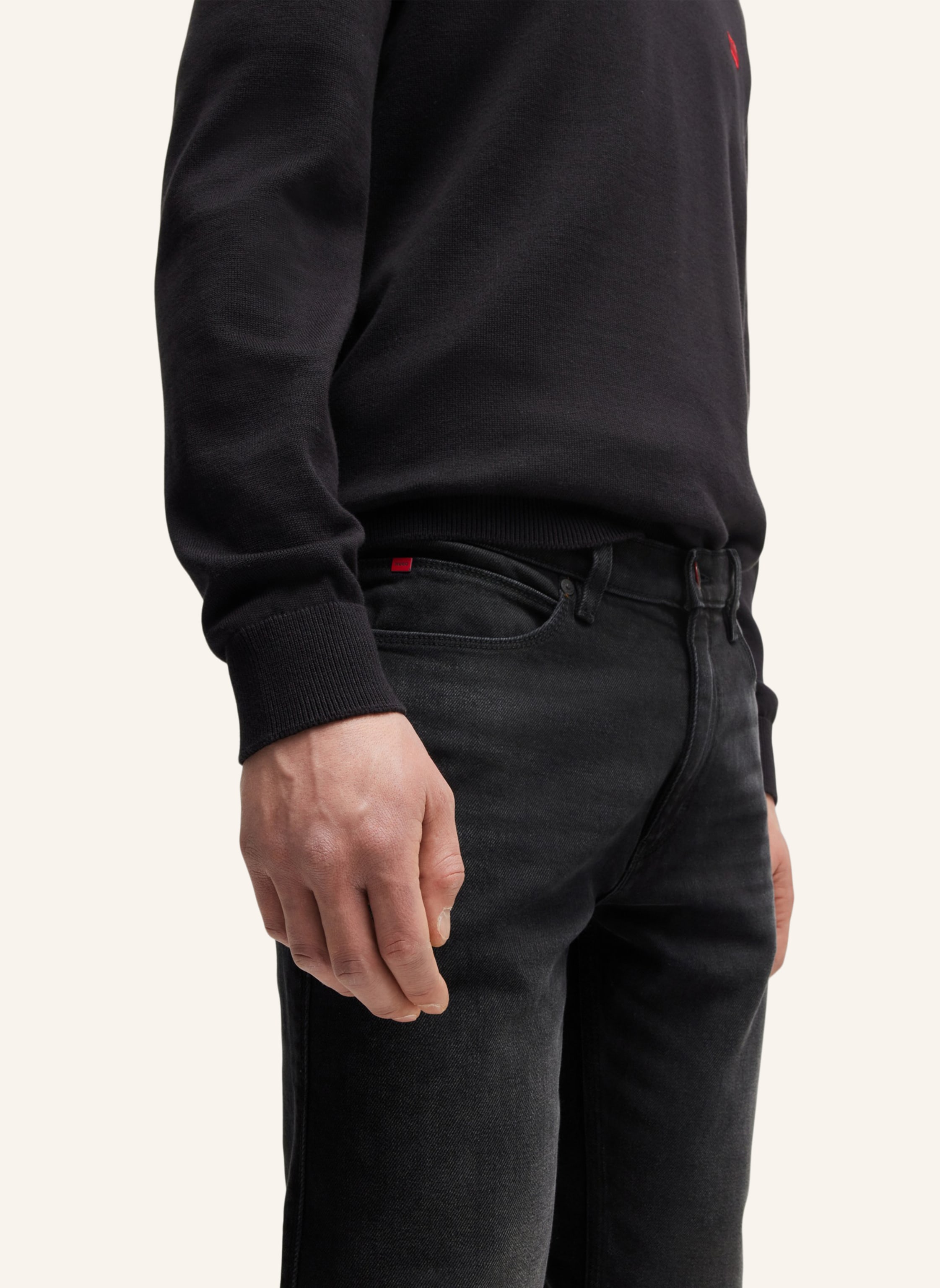 Thumbnail - Hugo Jeans Hugo 734 Extra-Slim Fit schwarz