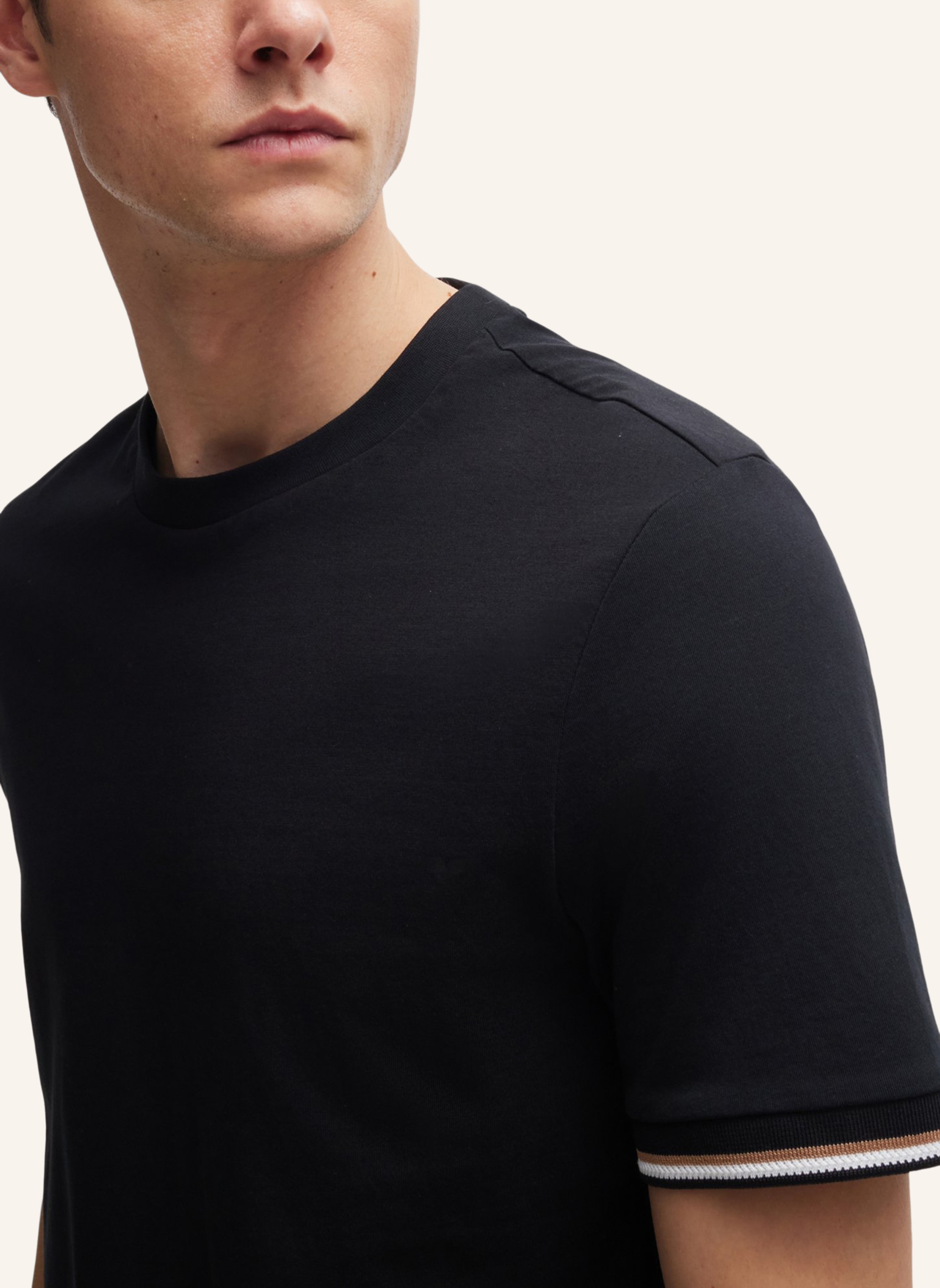 Thumbnail - Boss T-Shirt Thompson 04 Regular Fit schwarz