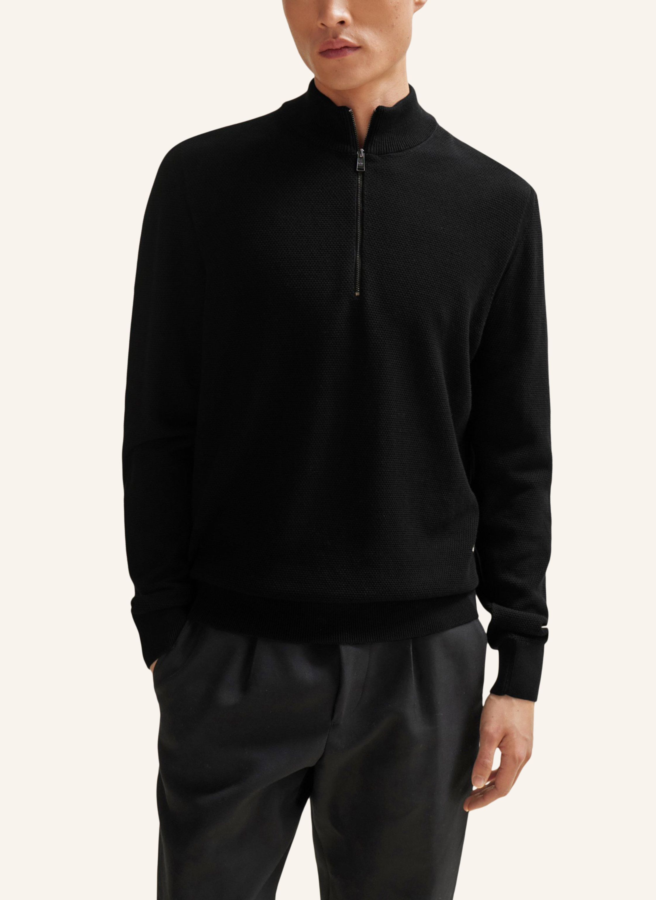 Thumbnail - Boss Pullover Ebrando-P Regular Fit schwarz