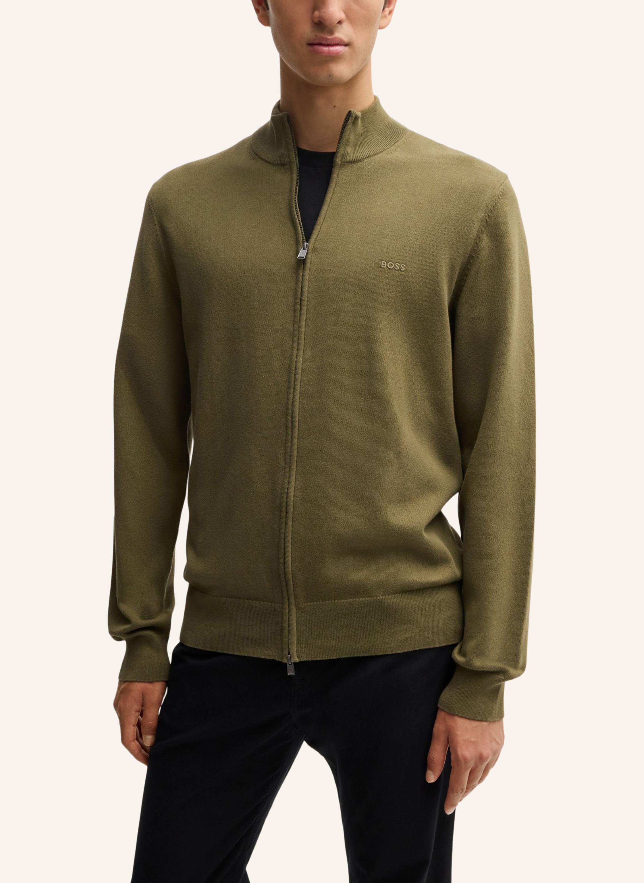 Thumbnail - Boss Strickjacke Palano-L Regular Fit gruen