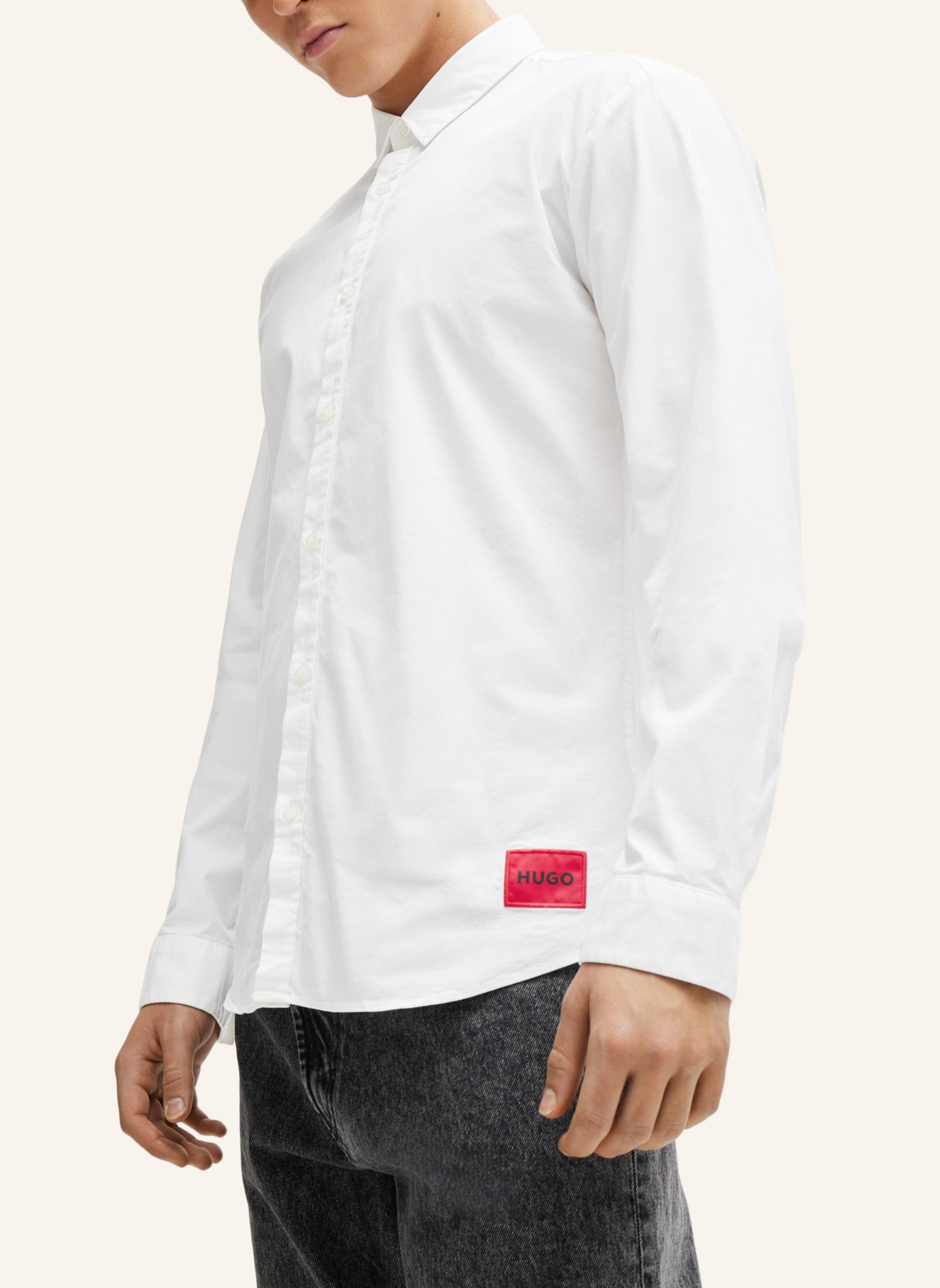 Thumbnail - Hugo Casual Hemd ero3-W Extra-Slim Fit weiss