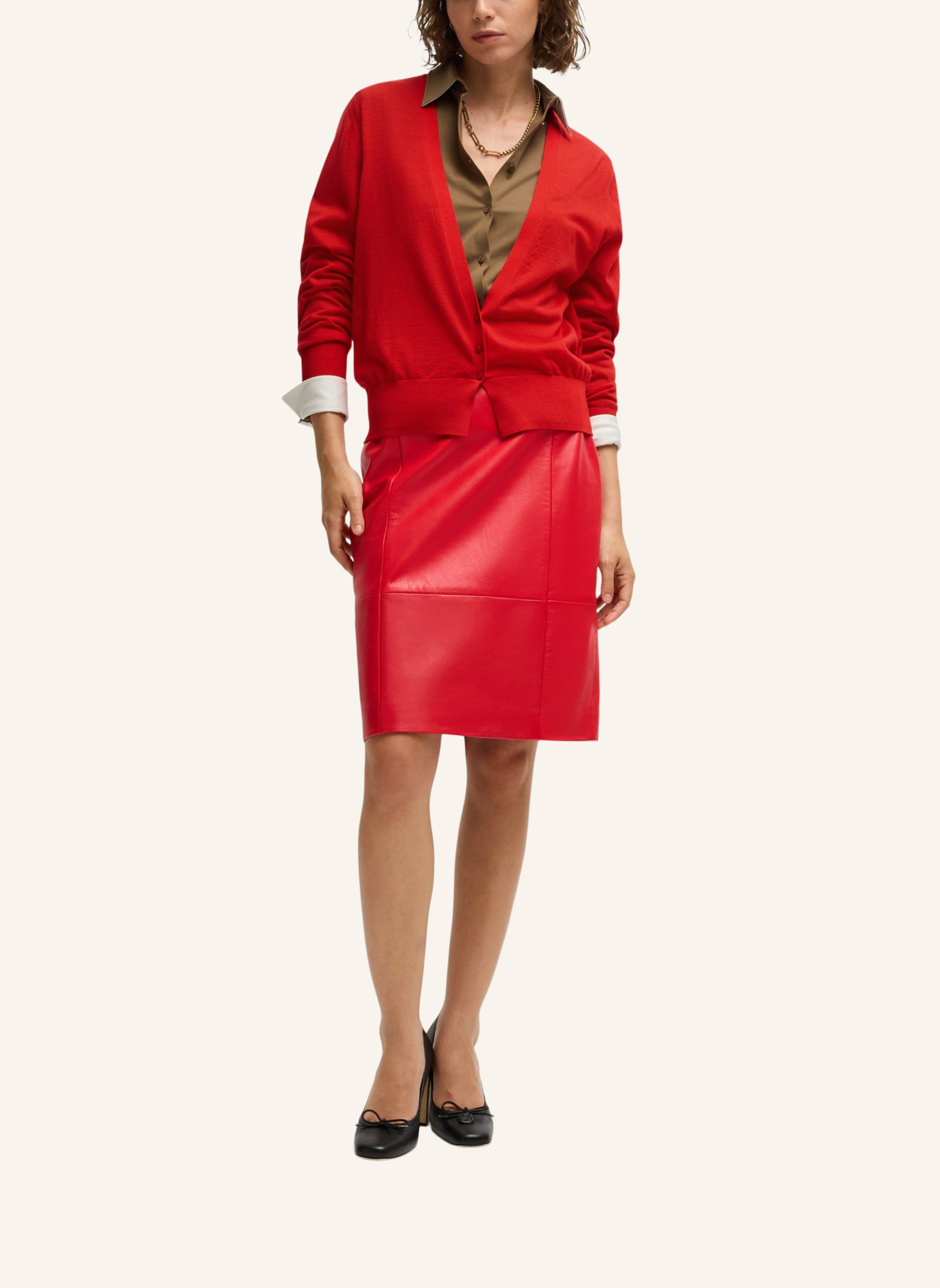 Thumbnail - Boss Strickjacke Funiota rot