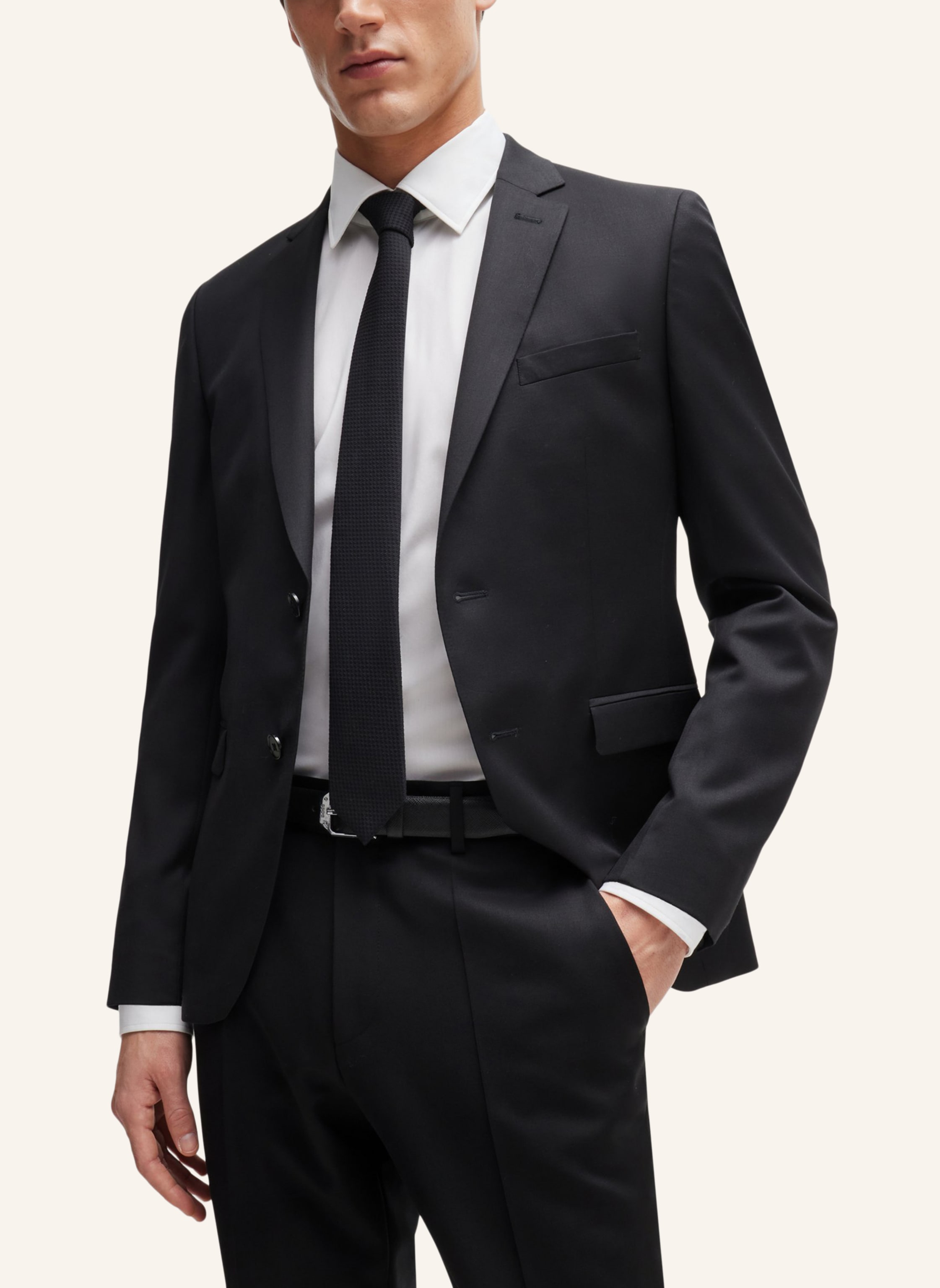 Thumbnail - Boss Blazer H-Reymond-b1 Extra-Slim Fit schwarz