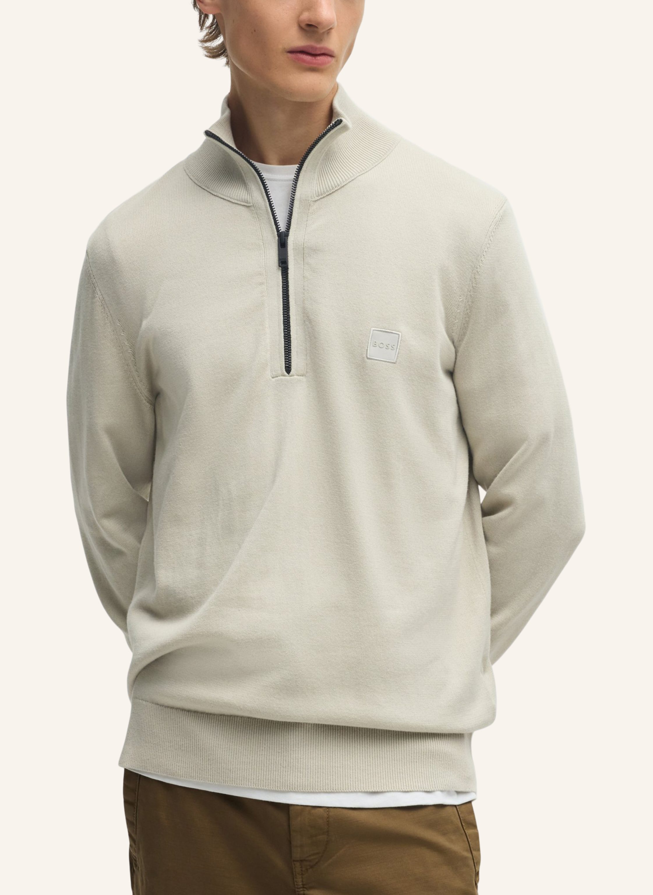 Thumbnail - Boss Pullover Kanobix_S Regular Fit beige