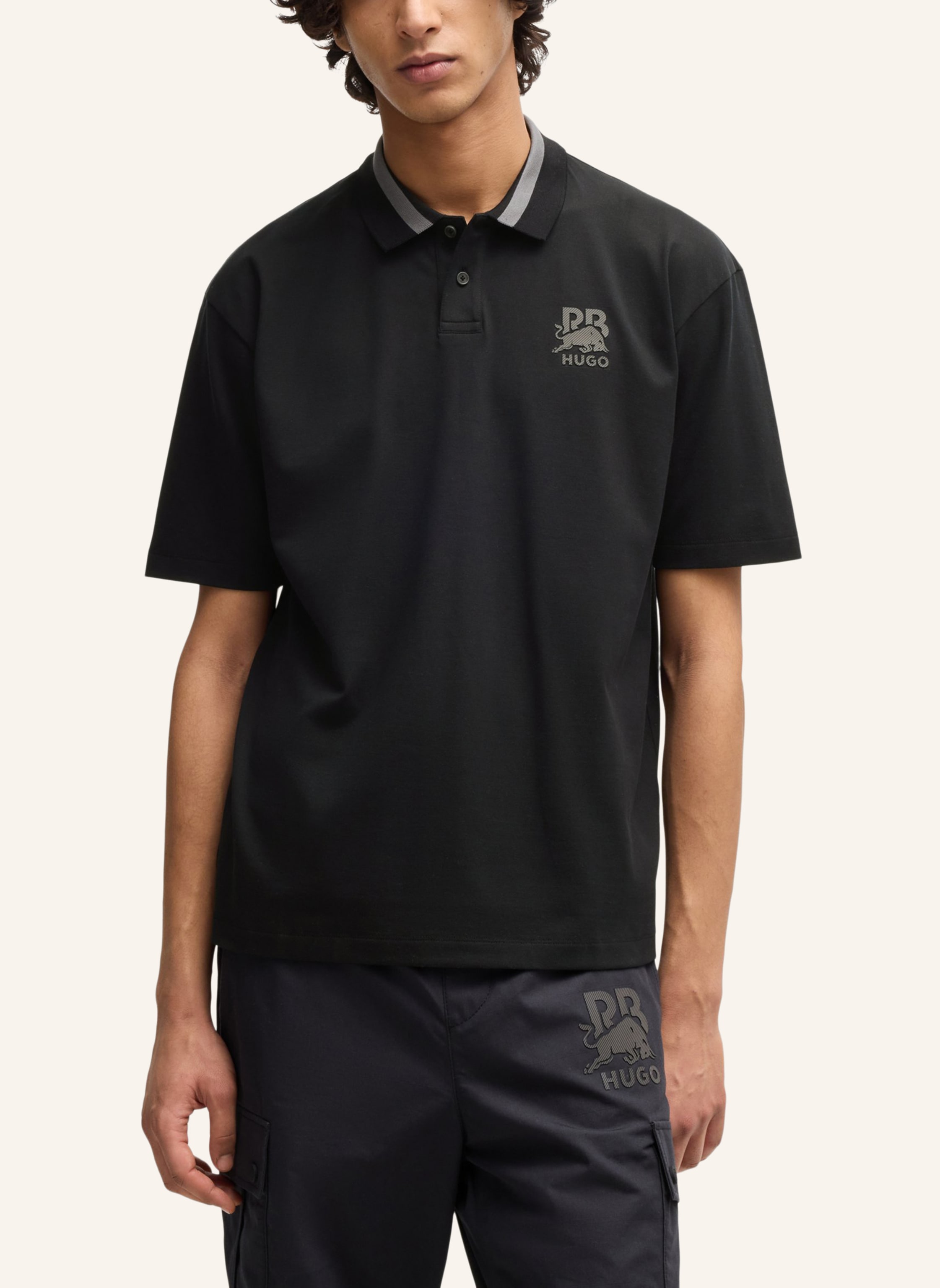 Thumbnail - Hugo Poloshirt Dodac_Rb Relaxed Fit schwarz